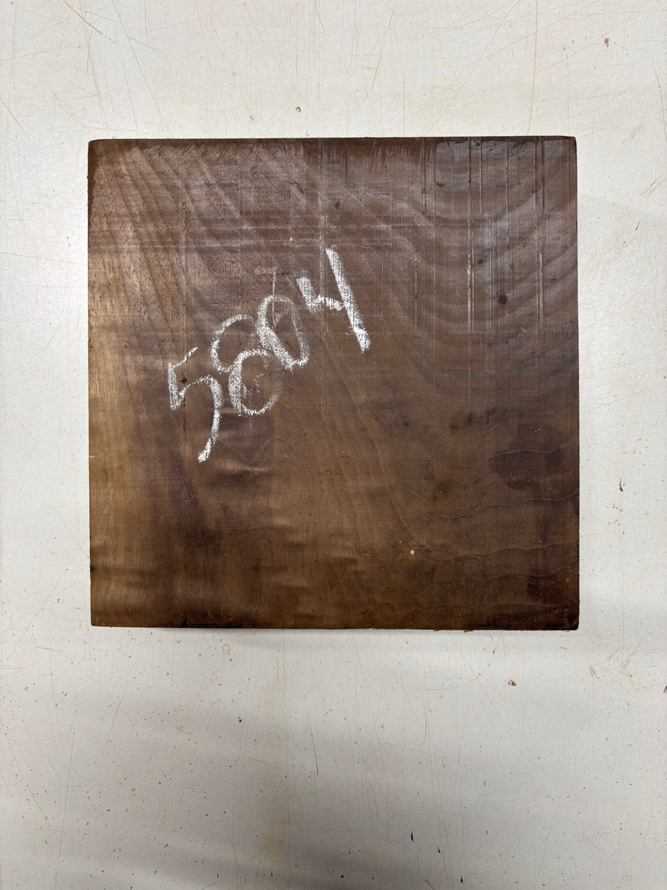 1 Piece, Figured Black Walnut Bowl Blank 8"x8"x2"#5804