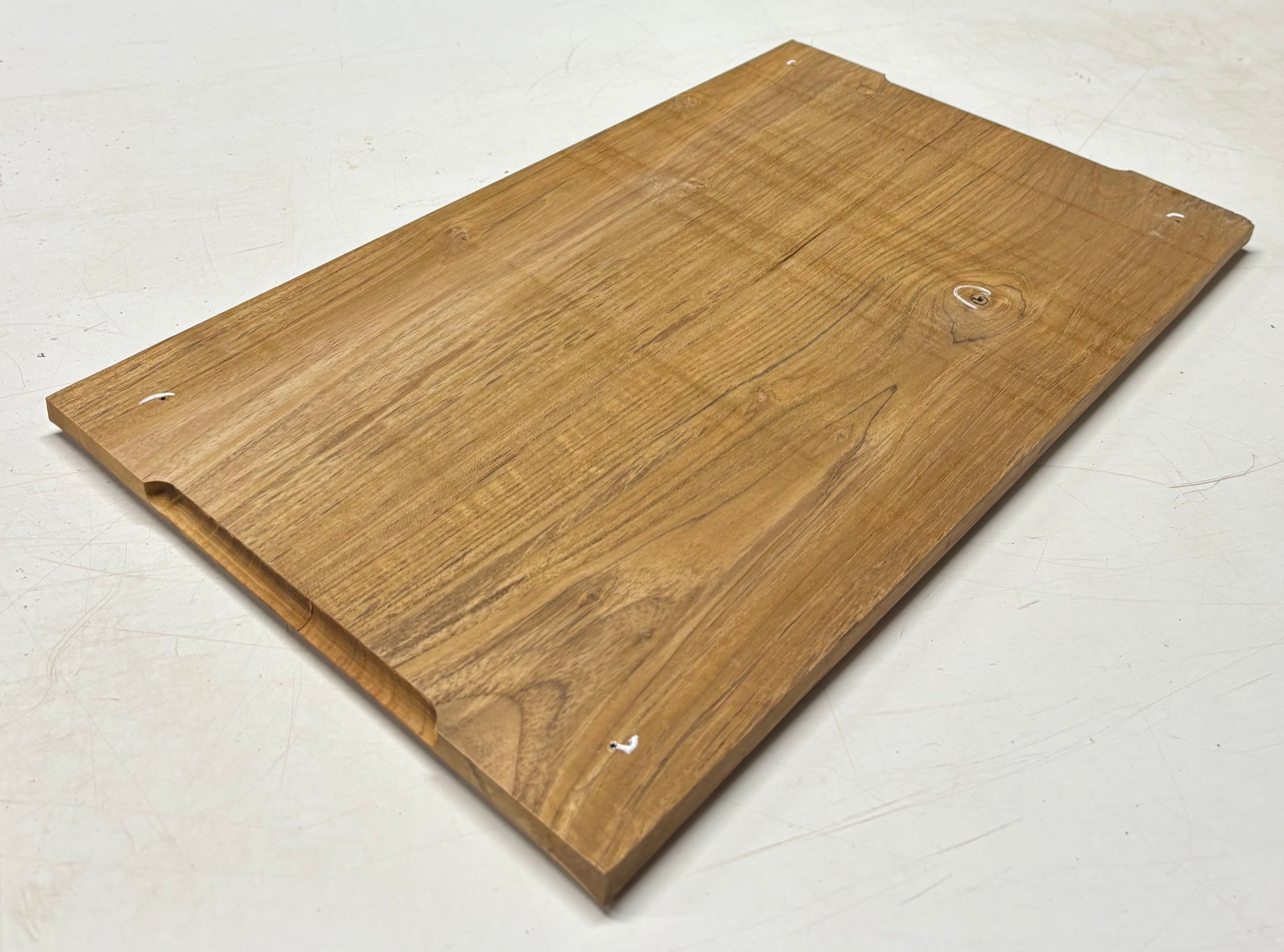 Teak Wood Chopping/Cutting Board (2 Piece- Glued)-20" x 12" x 5/8" #108 - Exotic Wood Zone