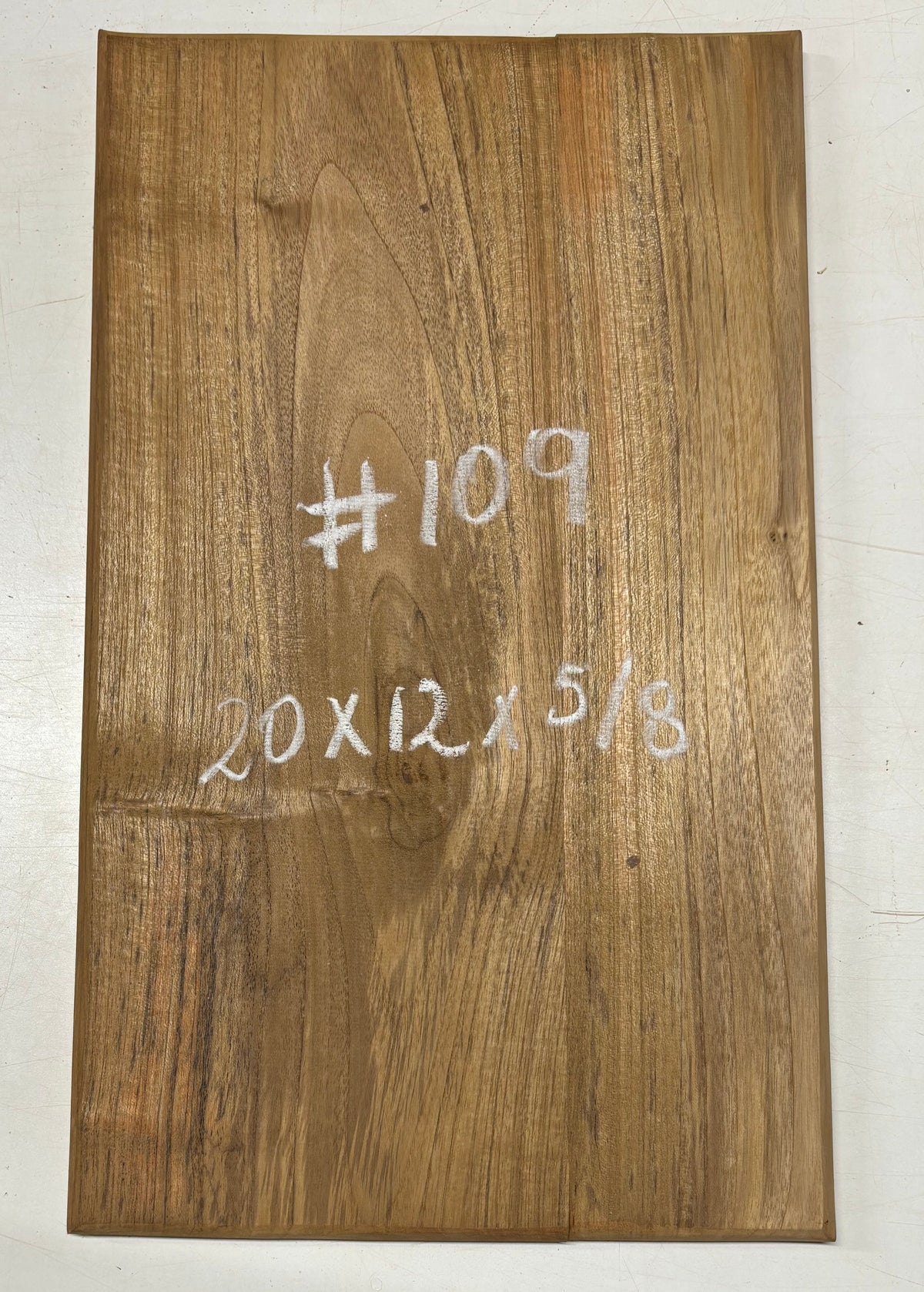 Teak Wood Chopping/Cutting Board (2 Piece- Glued)-20" x 12" x 5/8" #109 - Exotic Wood Zone