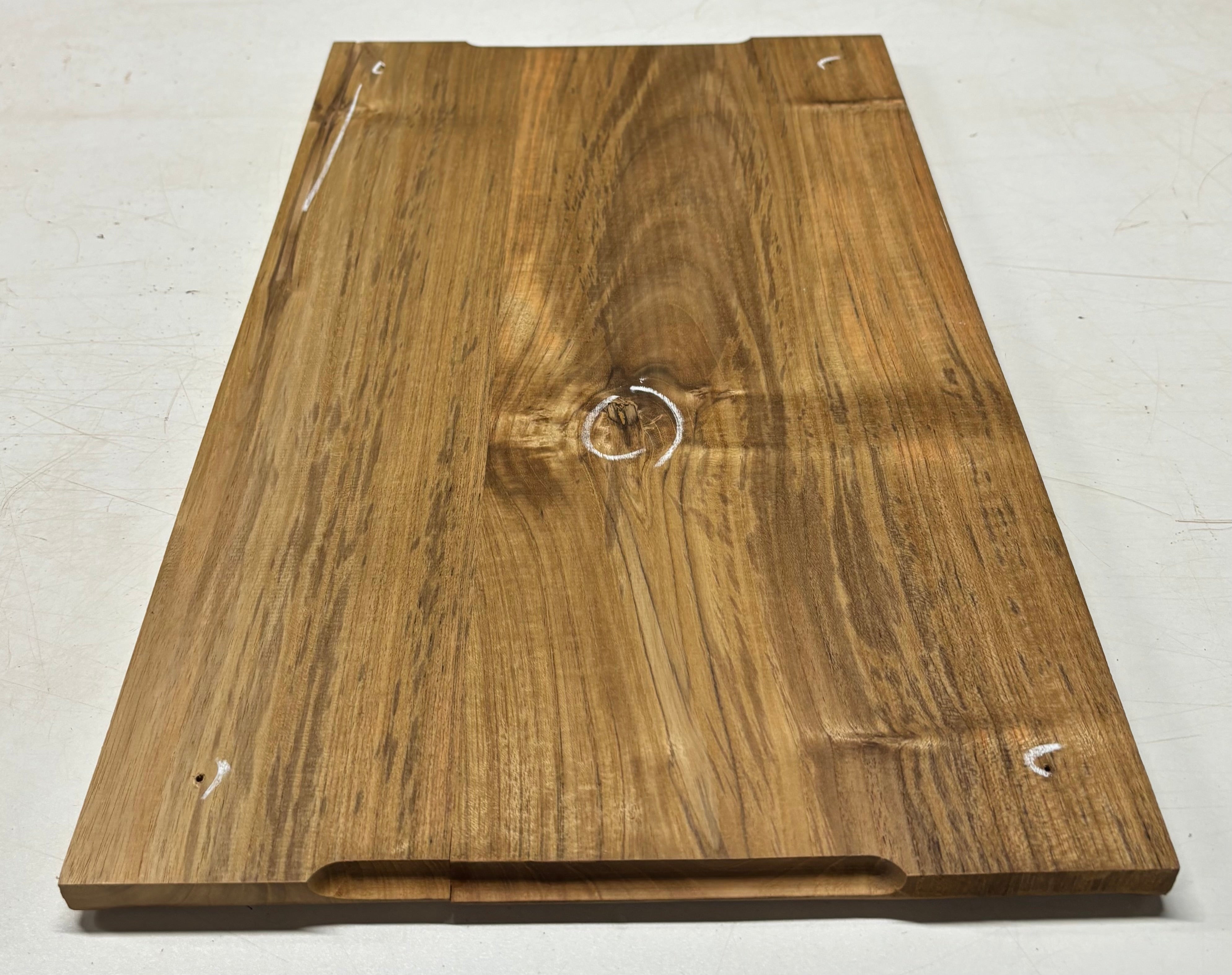Teak Wood Chopping/Cutting Board (2 Piece- Glued)-20" x 12" x 5/8" #109 - Exotic Wood Zone