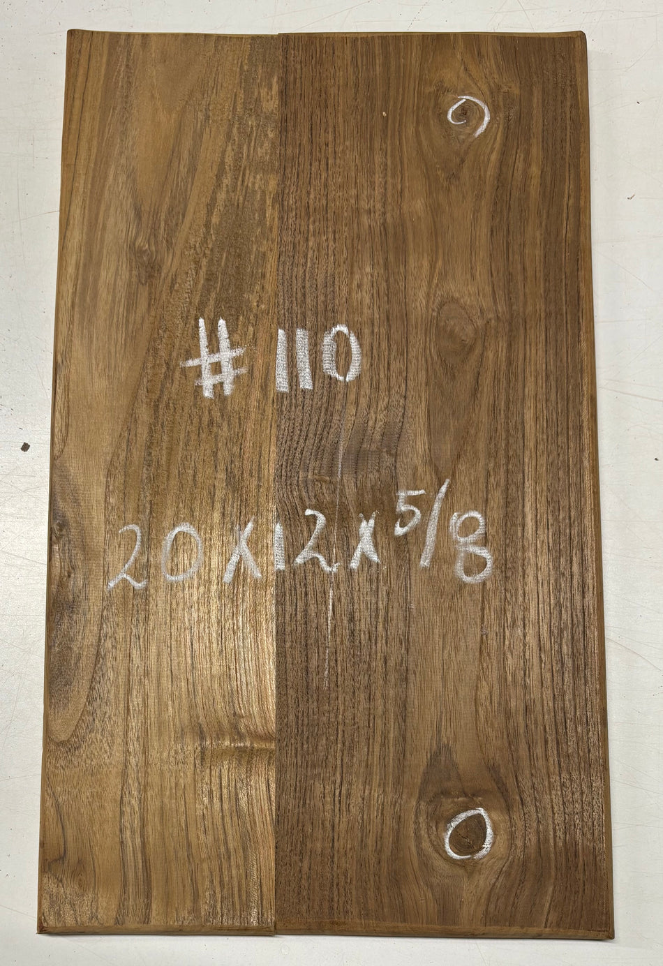 Teak Wood Chopping/Cutting Board (2 Piece- Glued)-20" x 12" x 5/8" #110 Exotic Wood Zone 