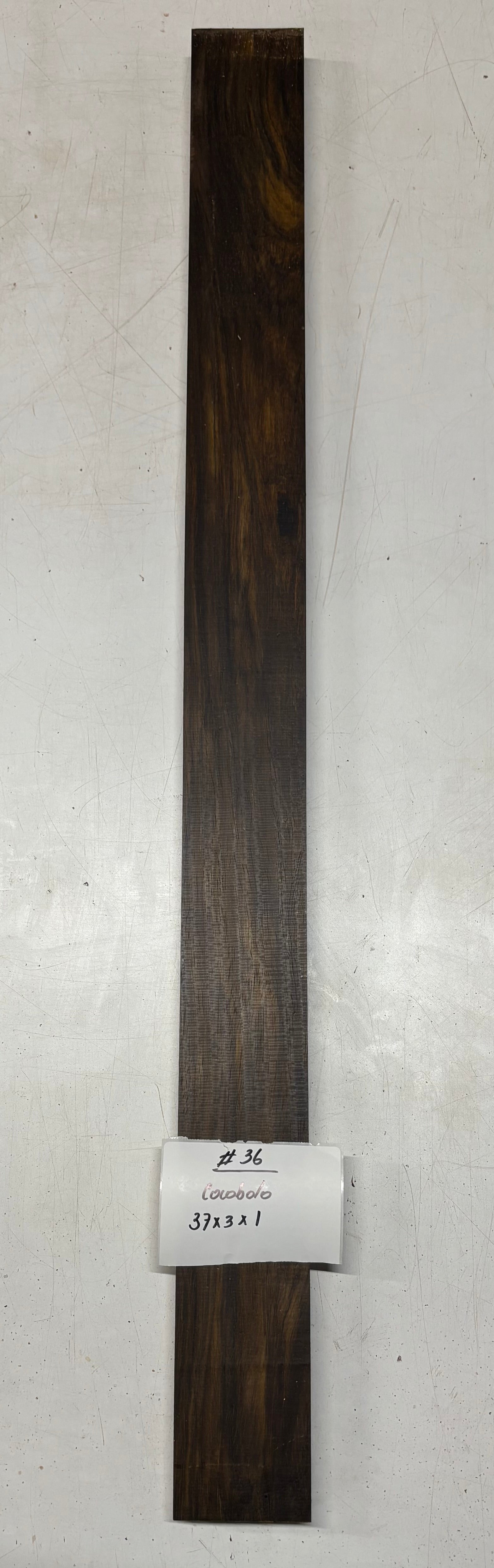 Cocobolo Lumber Board 37" x 3" x 1" #36 - Exotic Wood Zone