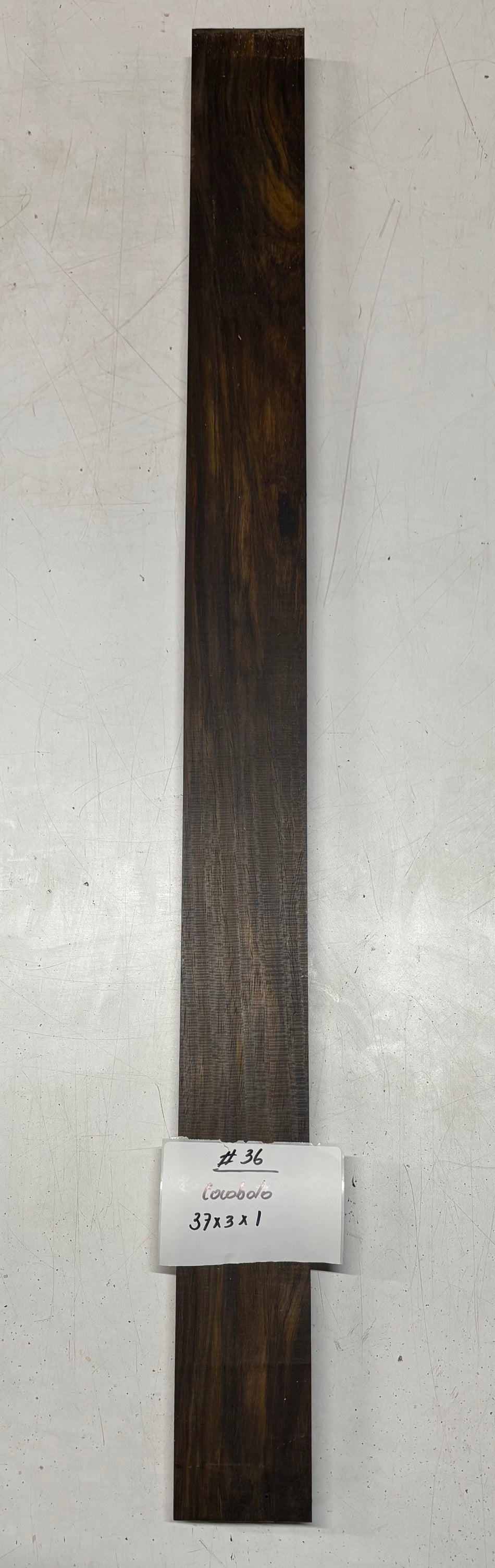 Cocobolo Lumber Board 37" x 3" x 1" #36