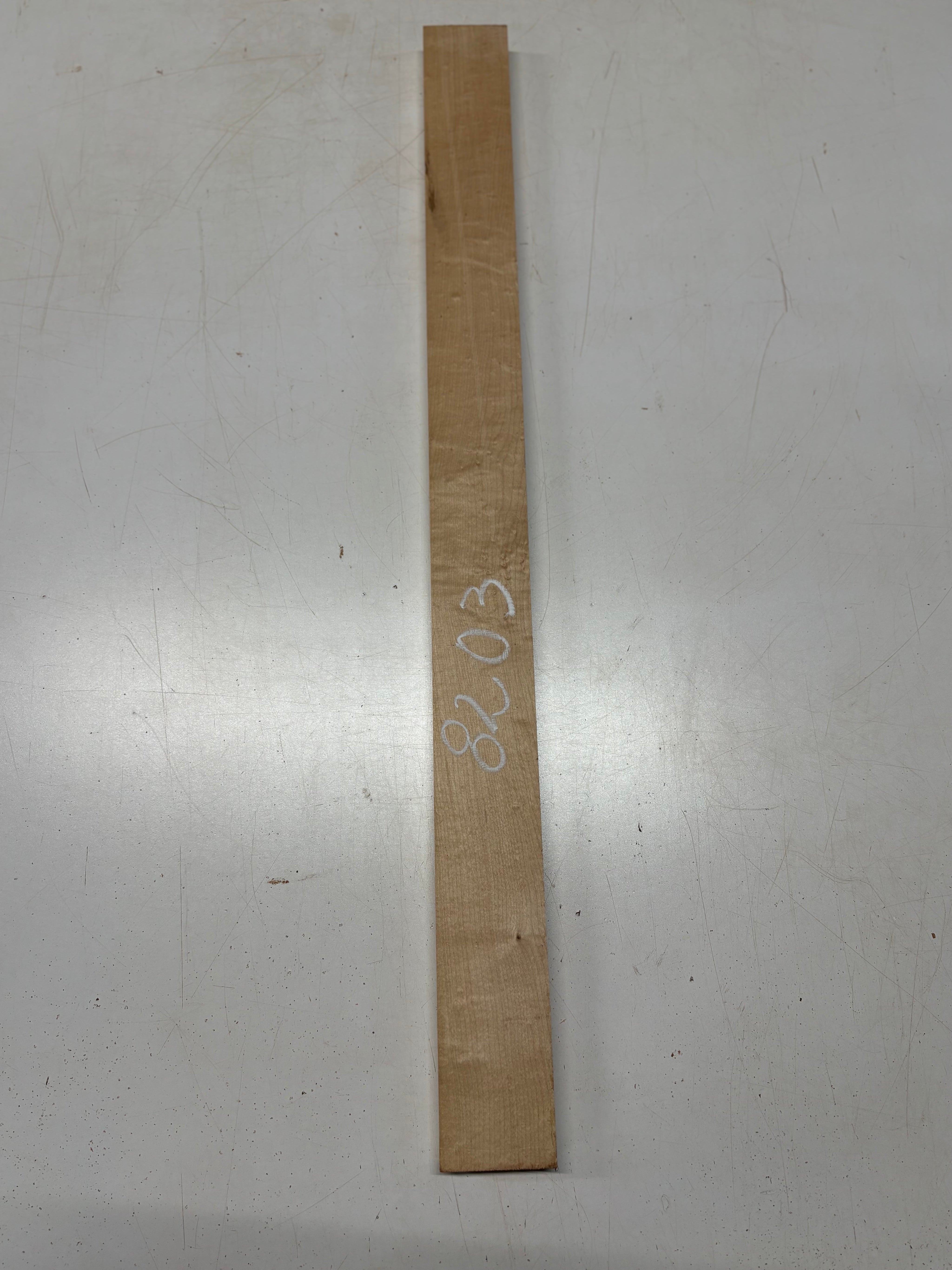 1 Pcs, Birdseye Maple Guitar Neck Blank 33"x 2-3/4"x 1"#8203 - Exotic Wood Zone