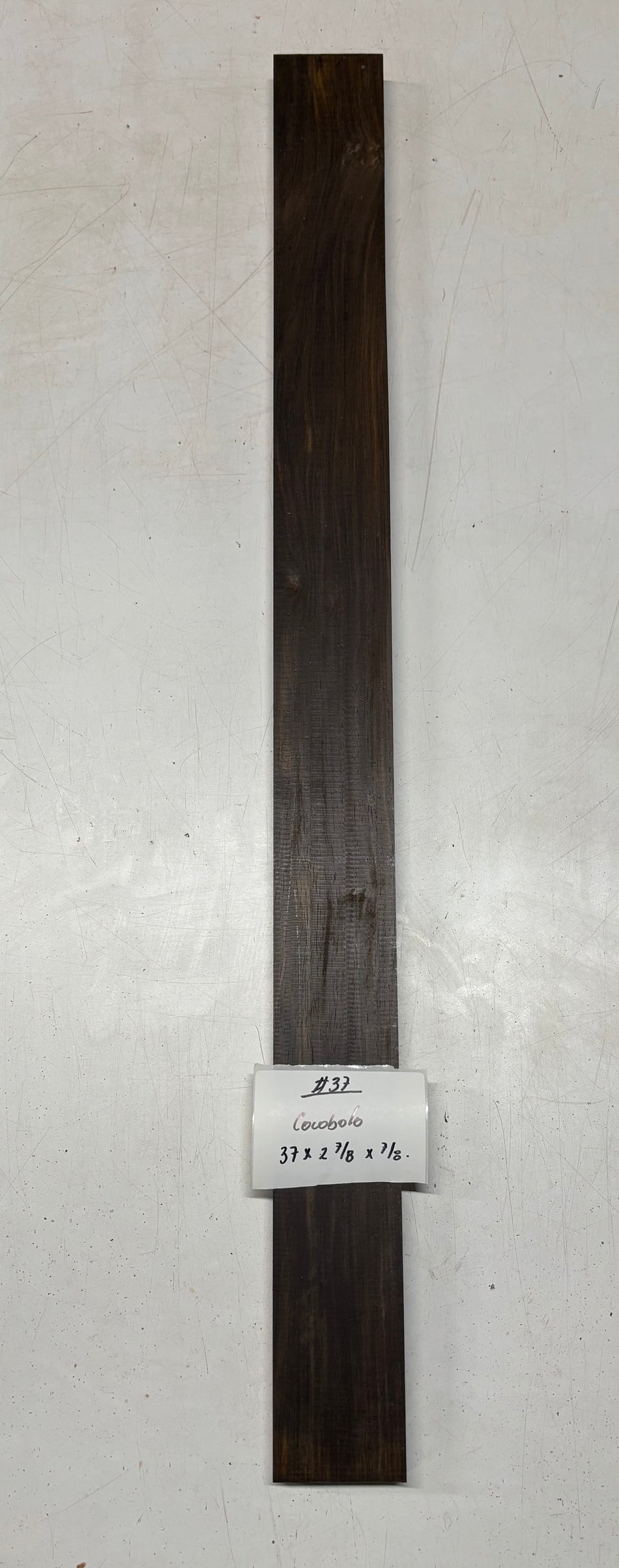 Cocobolo Lumber Board 37" x 2-7/8" x 7/8" #37
