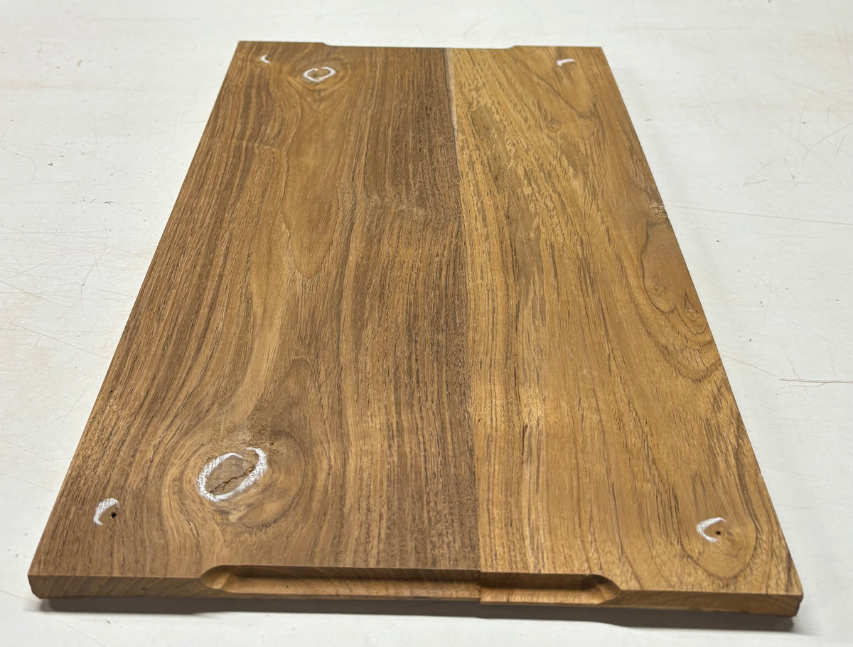 Teak Wood Chopping/Cutting Board (2 Piece- Glued)-20" x 12" x 5/8" #110 Exotic Wood Zone 