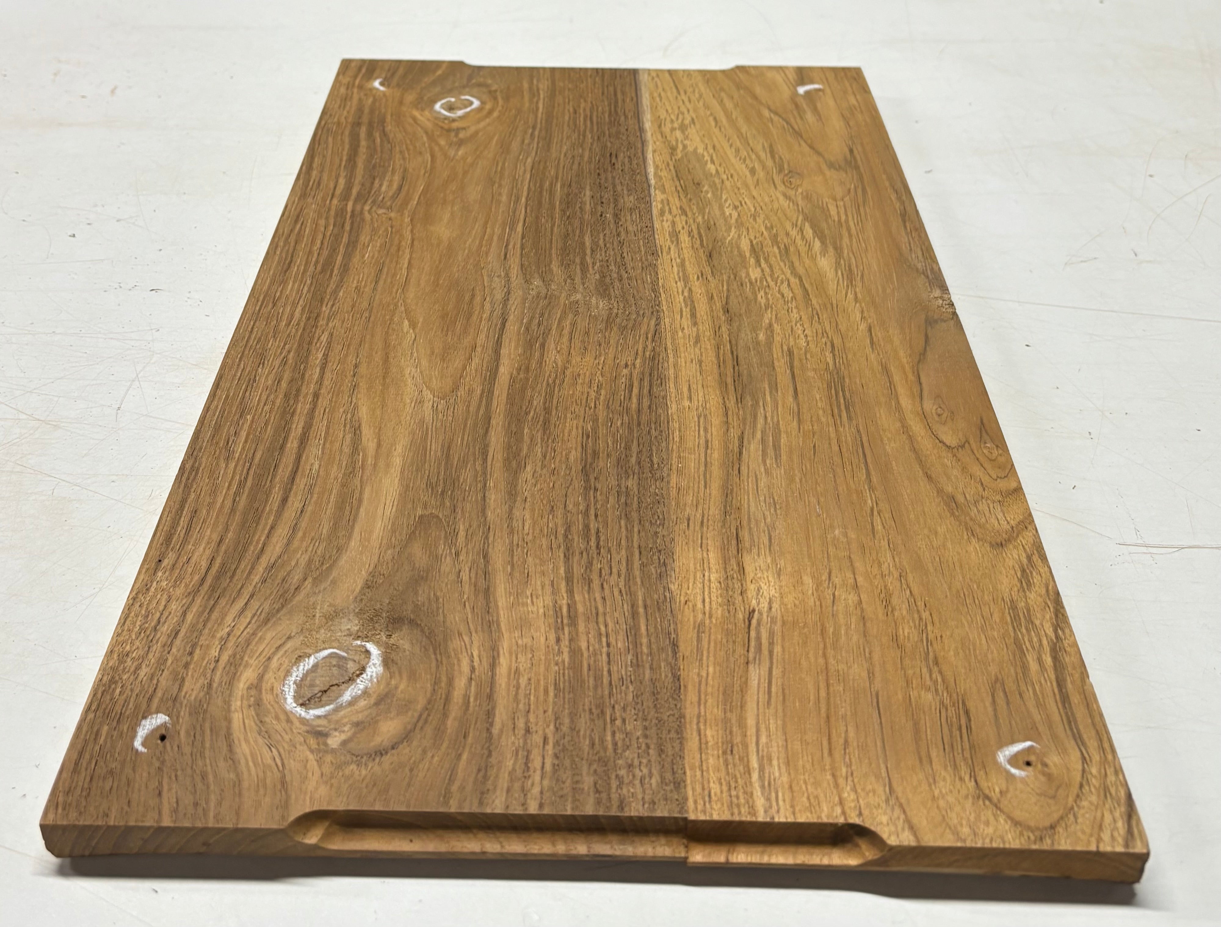 Teak Wood Chopping/Cutting Board (2 Piece- Glued)-20" x 12" x 5/8" #110 Exotic Wood Zone 