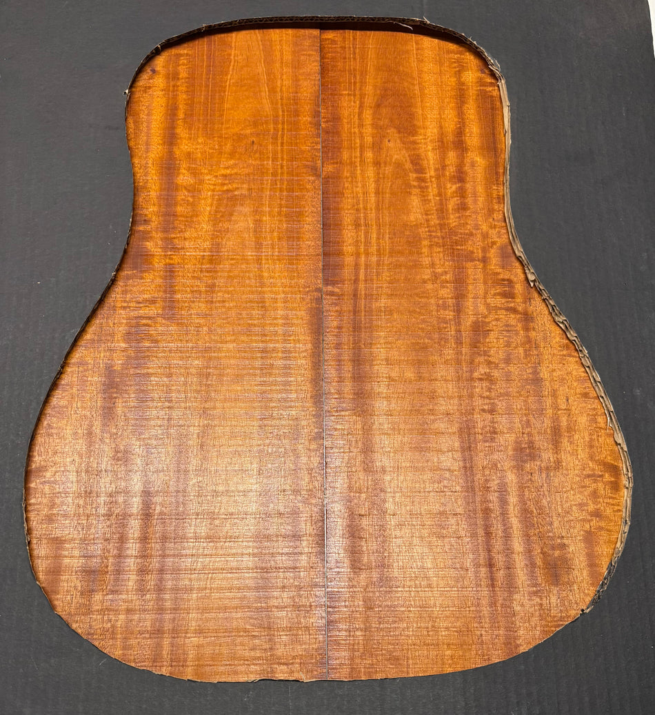 Flame Genuine Mahogany Dreadnought Guitar Back Set #4159