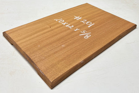 Honduras Mahogany Wood Chopping/Cutting Board (Single Piece)- 20" x 12" x 5/8" #201 - Exotic Wood Zone