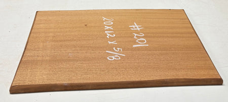 Honduras Mahogany Wood Chopping/Cutting Board (Single Piece)- 20" x 12" x 5/8" #201 - Exotic Wood Zone