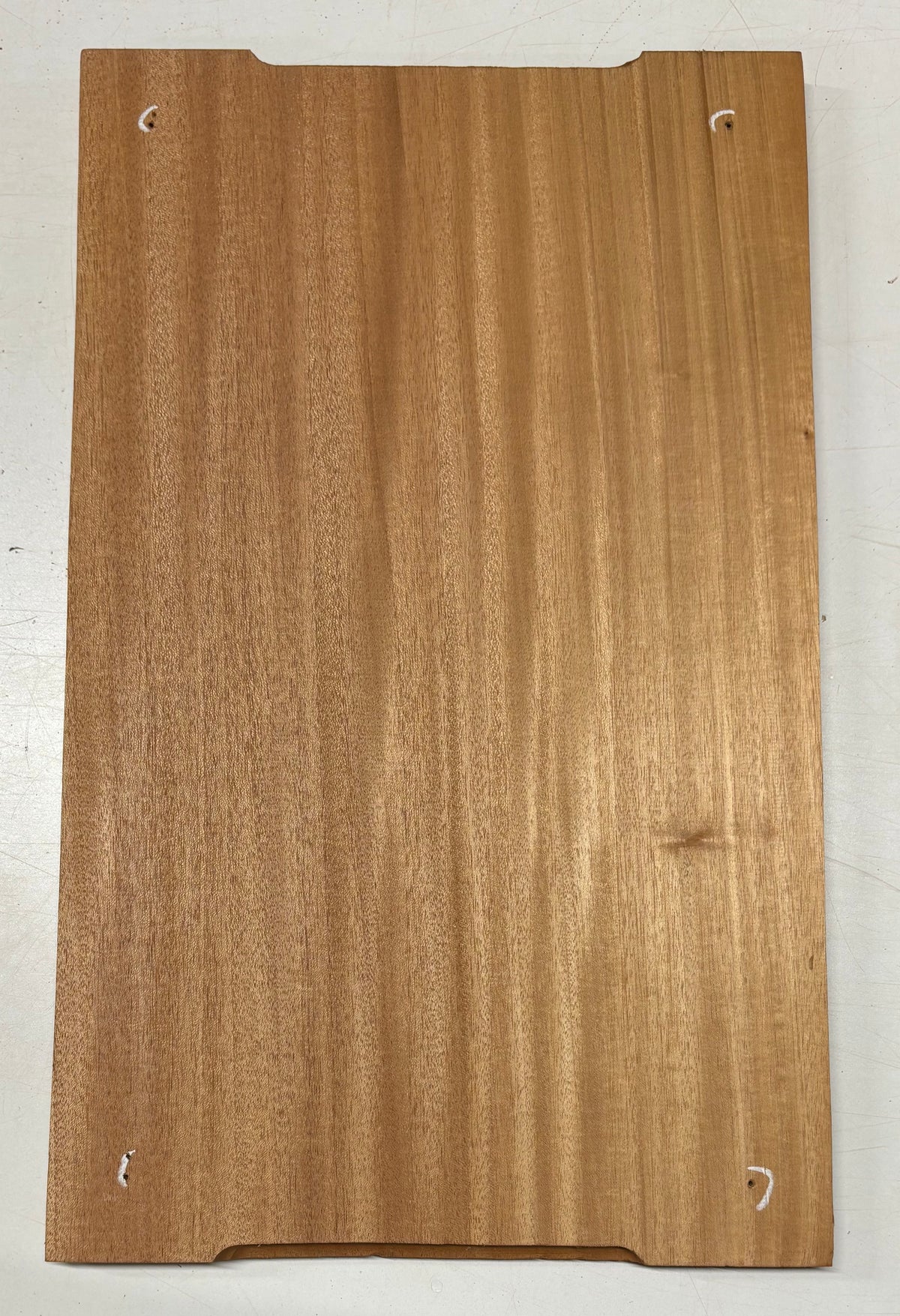 Honduras Mahogany Wood Chopping/Cutting Board (Single Piece)- 20" x 12" x 5/8" #201 - Exotic Wood Zone