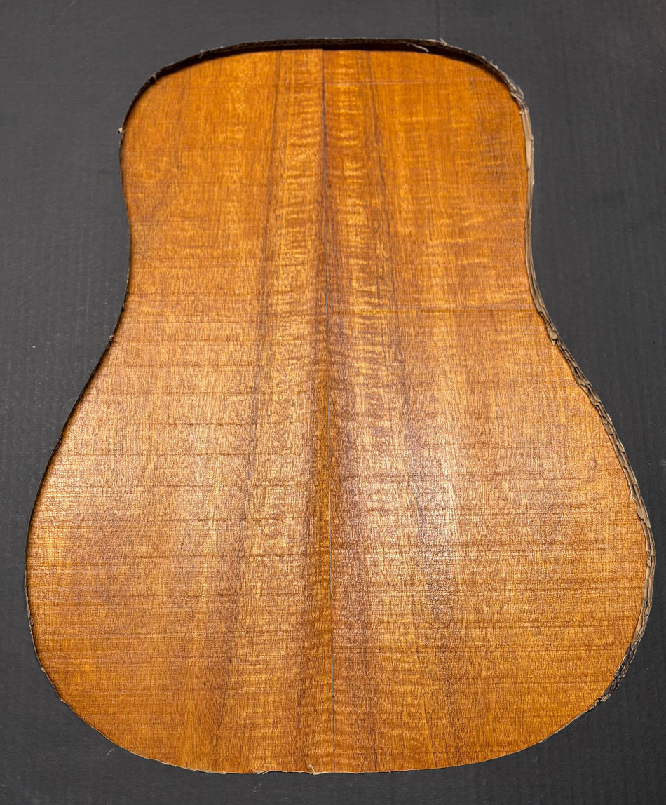 Flame Genuine Mahogany Dreadnought Guitar Back Set #4161