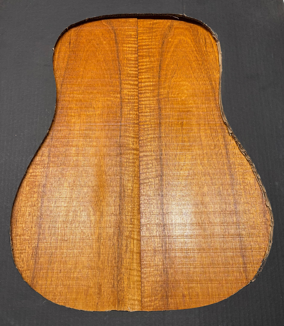 Flame Genuine Mahogany Dreadnought Guitar Back Set #4162