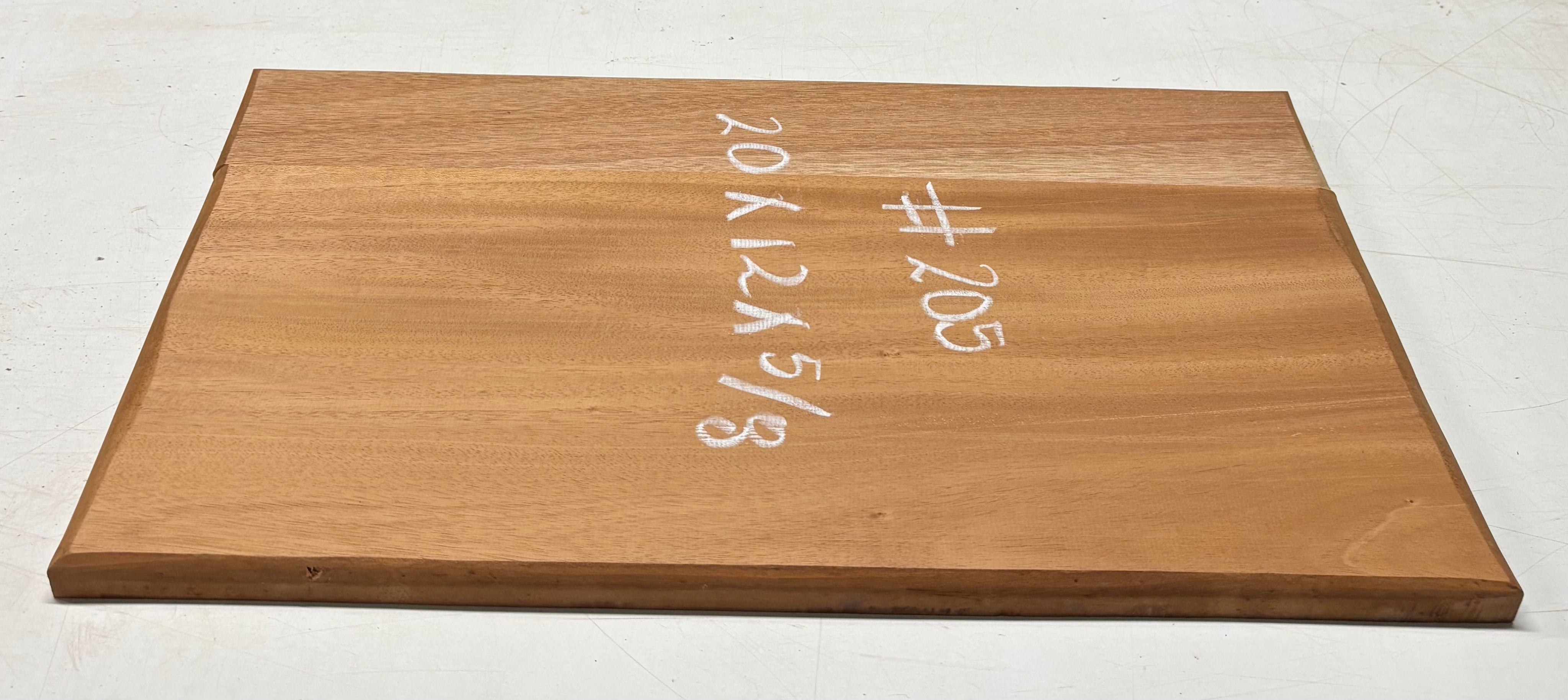 Honduras Mahogany Wood Chopping/Cutting Board (2 Piece- Glued)- 20" x 12" x 5/8" #205 - Exotic Wood Zone