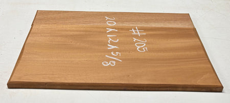 Honduras Mahogany Wood Chopping/Cutting Board (2 Piece- Glued)- 20" x 12" x 5/8" #205 - Exotic Wood Zone