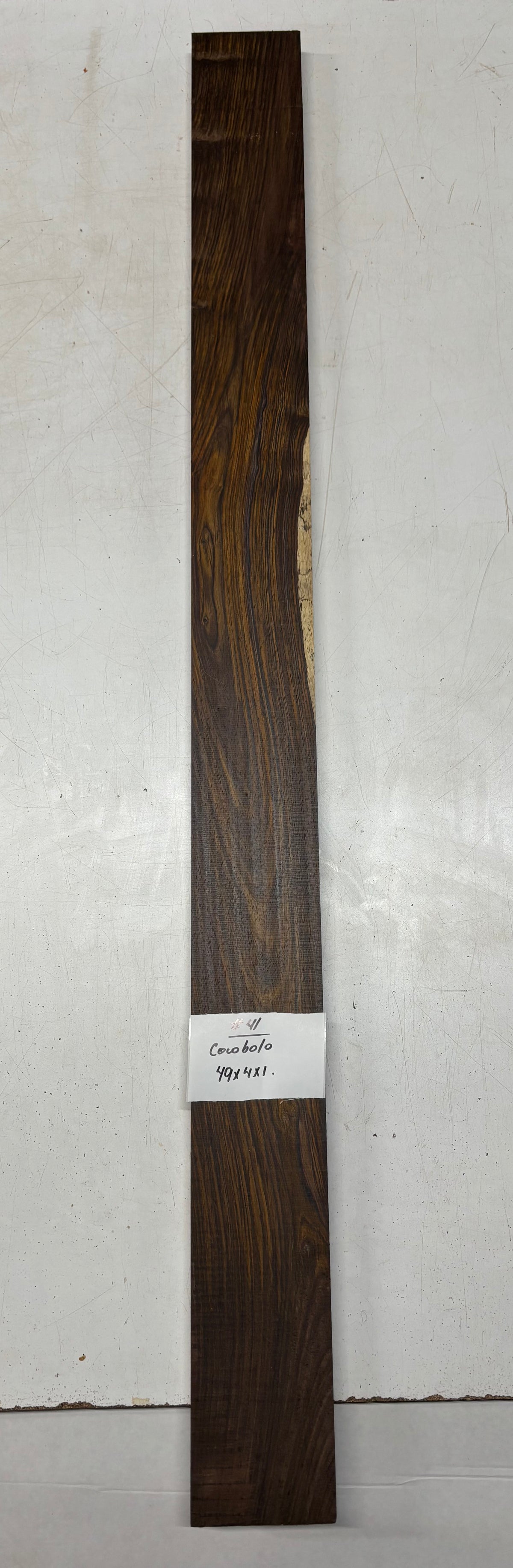 Cocobolo Lumber Board 49" x 4" x 1" #41 - Exotic Wood Zone