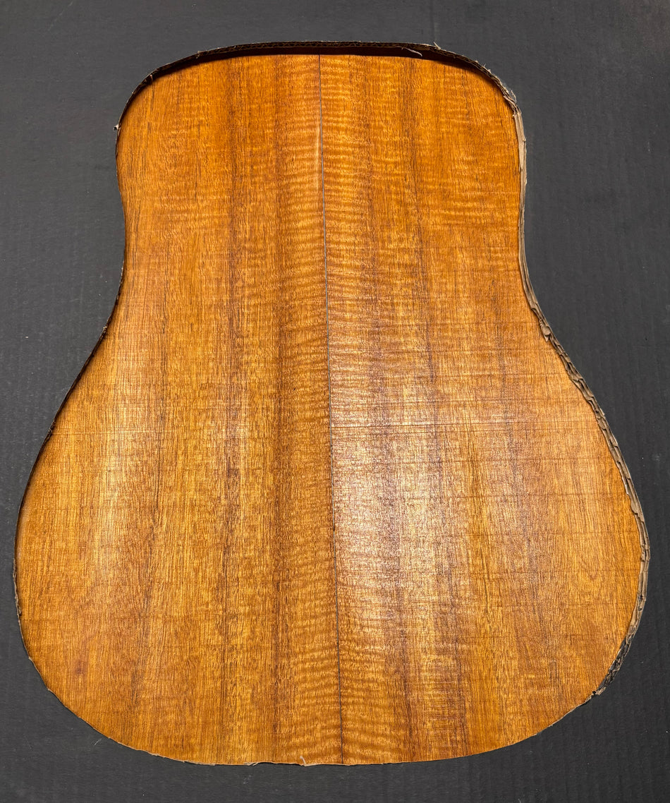 Flame Genuine Mahogany Dreadnought Guitar Back Set #4163