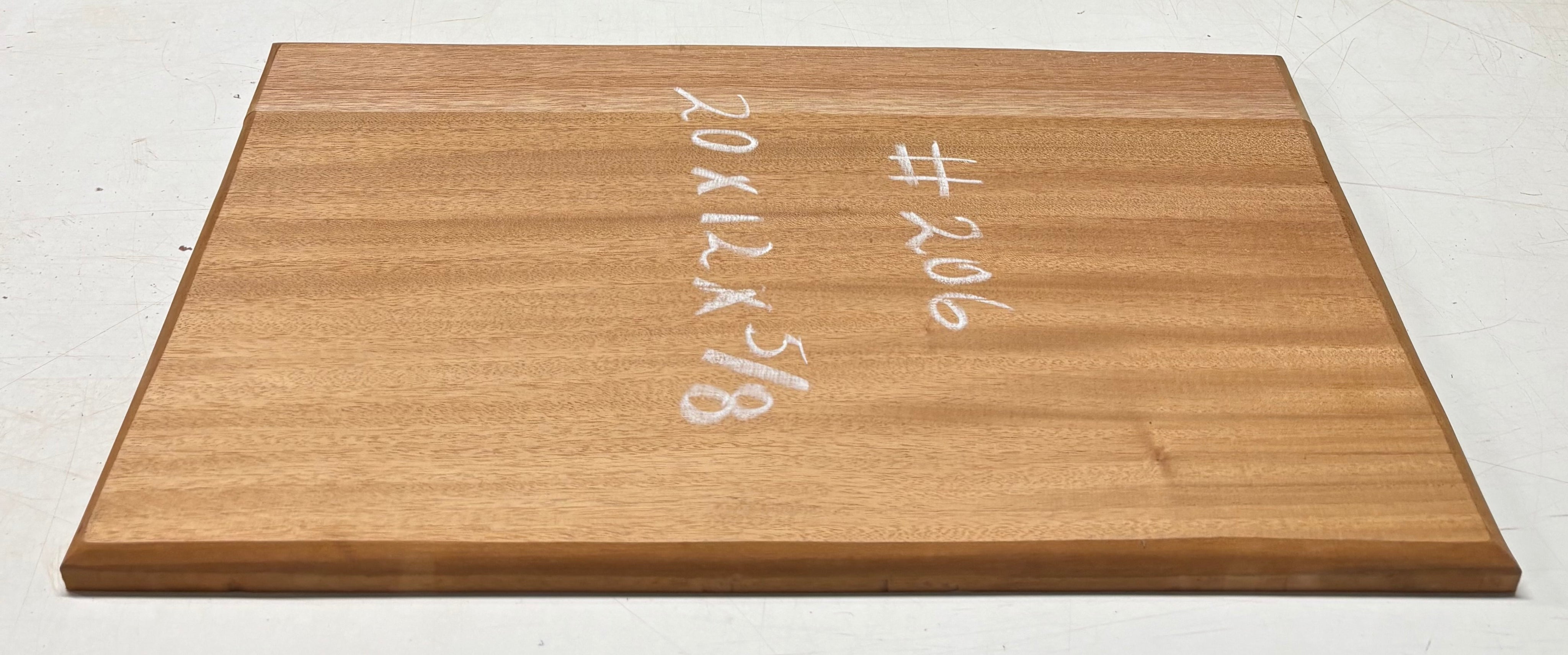Honduras Mahogany Wood Chopping/Cutting Board (2 Piece- Glued)- 20" x 12" x 5/8" #206 - Exotic Wood Zone