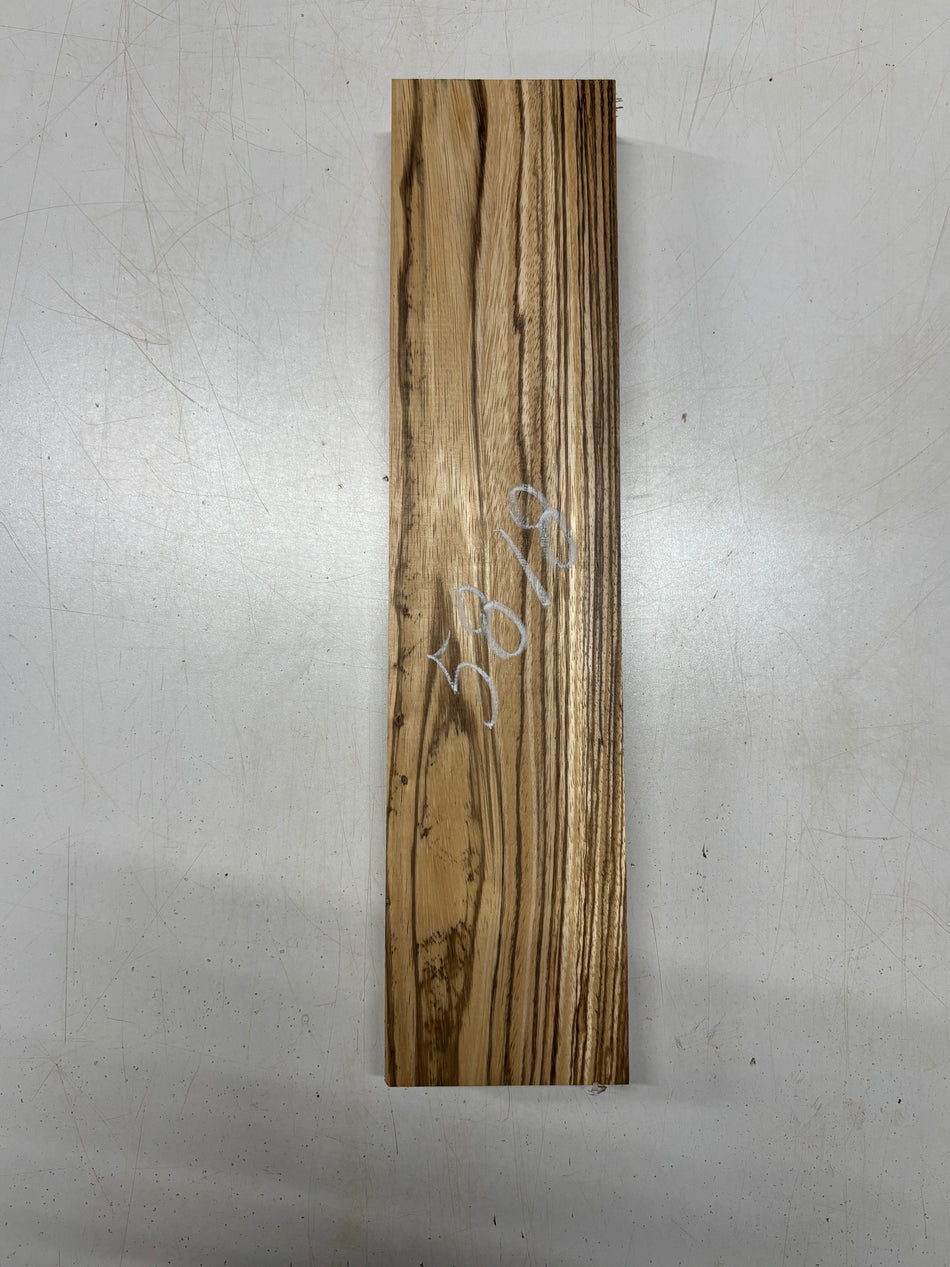 1 Piece, Zebrawood Lumber Board Blank 18"x4"x1-5/8"#5818