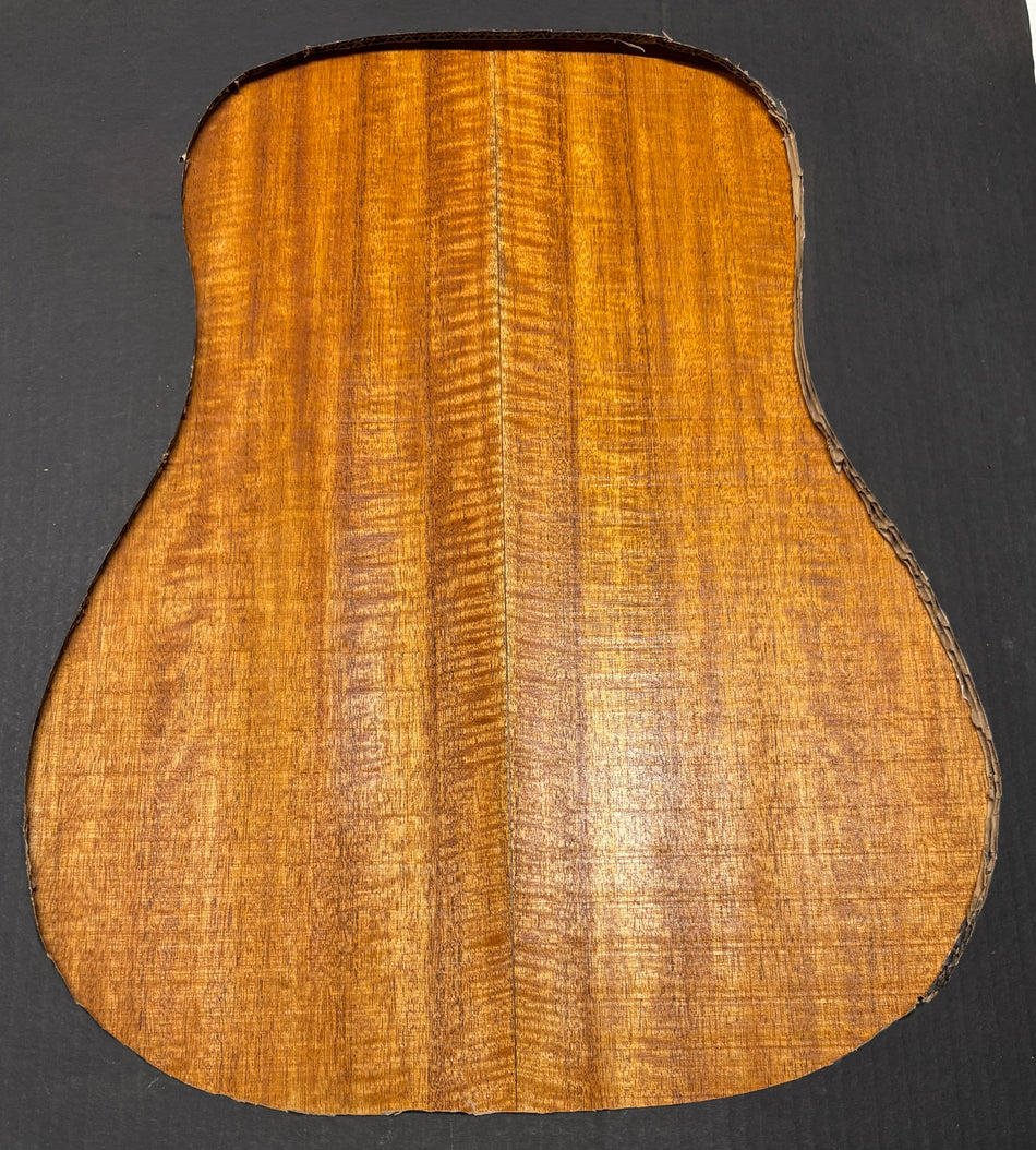 Flame Genuine Mahogany Dreadnought Guitar Back Set #4165