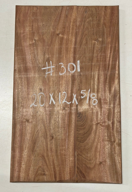 African Mahogany Wood Chopping/Cutting Board (2 Piece- Glued)- 20" x 12" x 5/8" #301 - Exotic Wood Zone