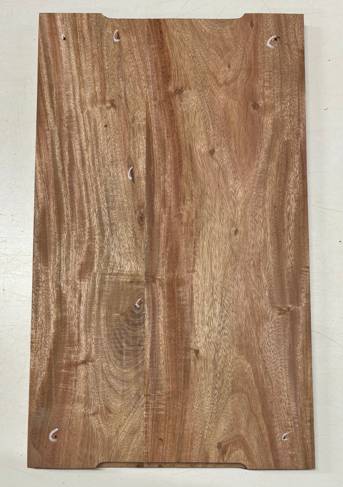African Mahogany Wood Chopping/Cutting Board (2 Piece- Glued)- 20" x 12" x 5/8" #301 - Exotic Wood Zone