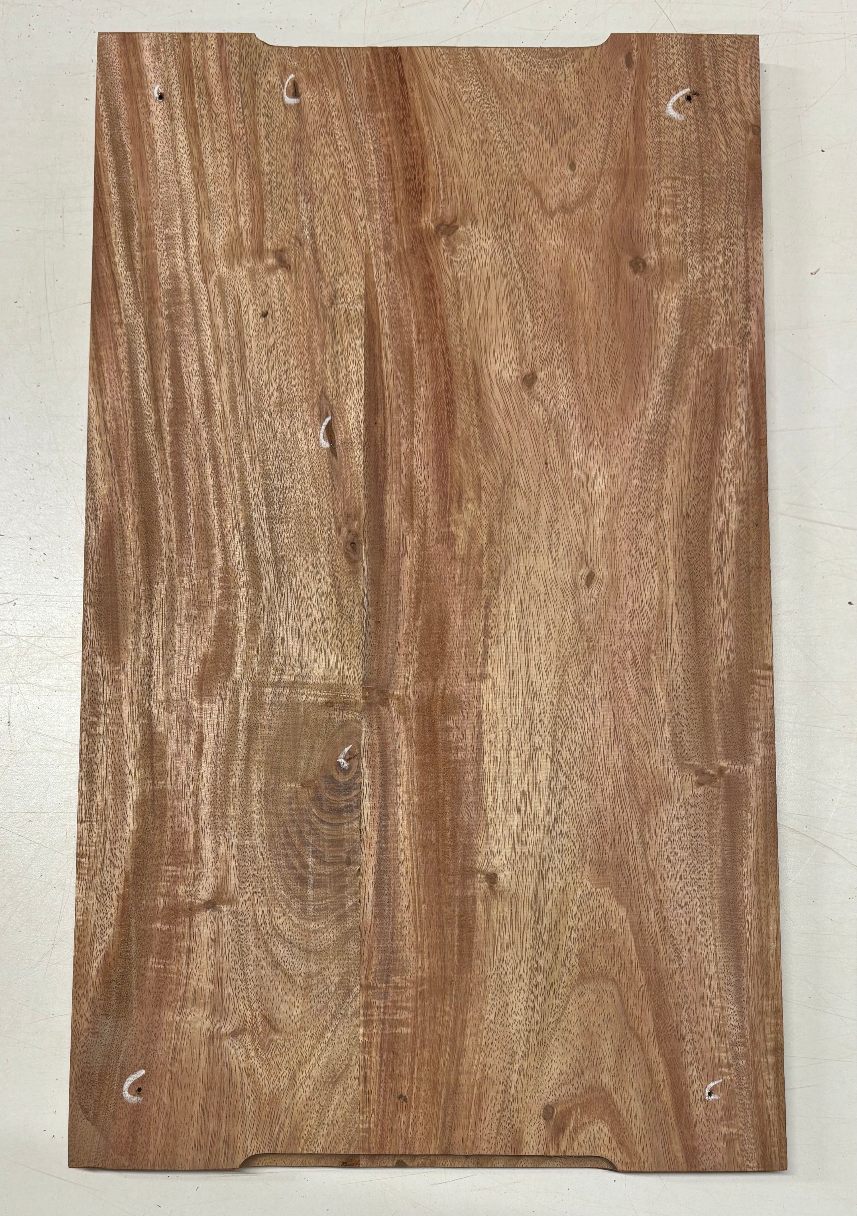 African Mahogany Wood Chopping/Cutting Board (2 Piece- Glued)- 20" x 12" x 5/8" #301 - Exotic Wood Zone