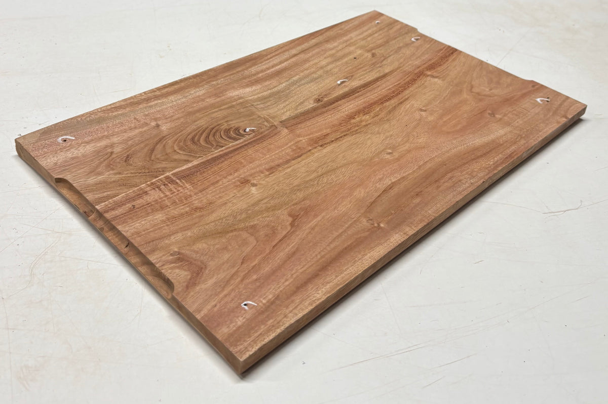 African Mahogany Wood Chopping/Cutting Board (2 Piece- Glued)- 20" x 12" x 5/8" #301 - Exotic Wood Zone