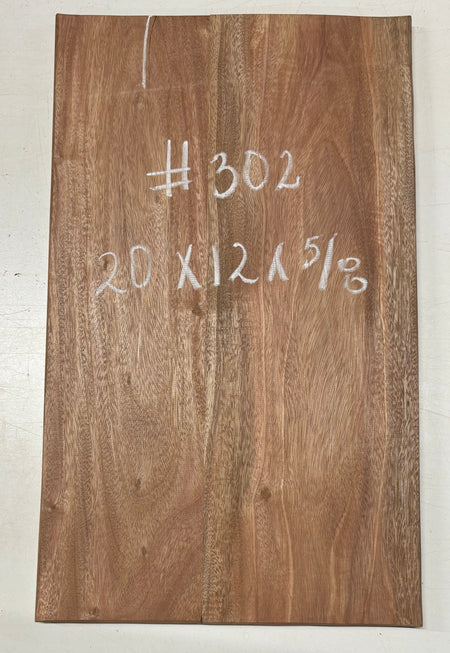 African Mahogany Wood Chopping/Cutting Board (2 Piece- Glued)- 20" x 12" x 5/8" #302 Exotic Wood Zone 