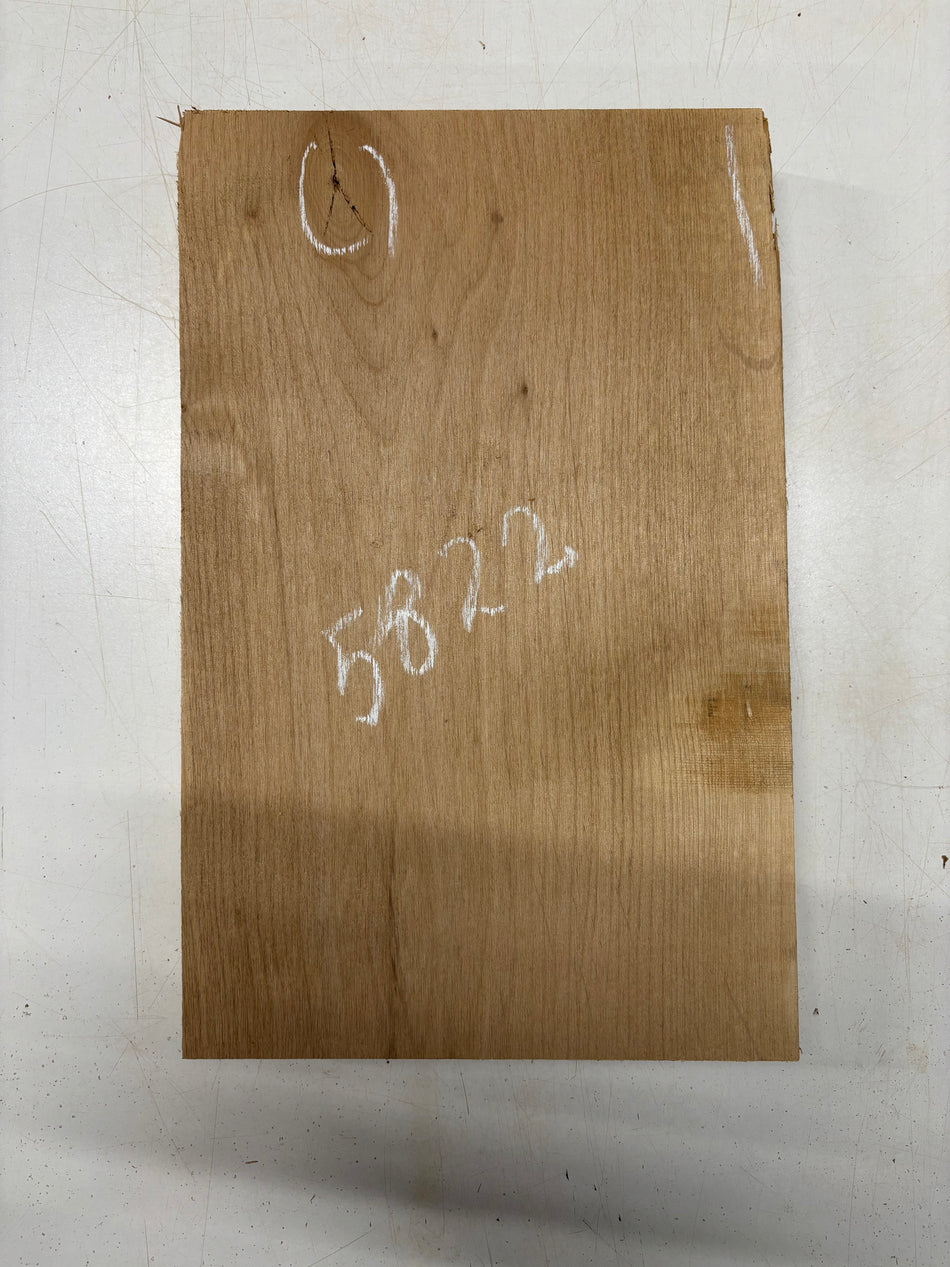 1 Piece, Red Alder Lumber Board Blank 16"x10-1/2"x1-7/8" #5822