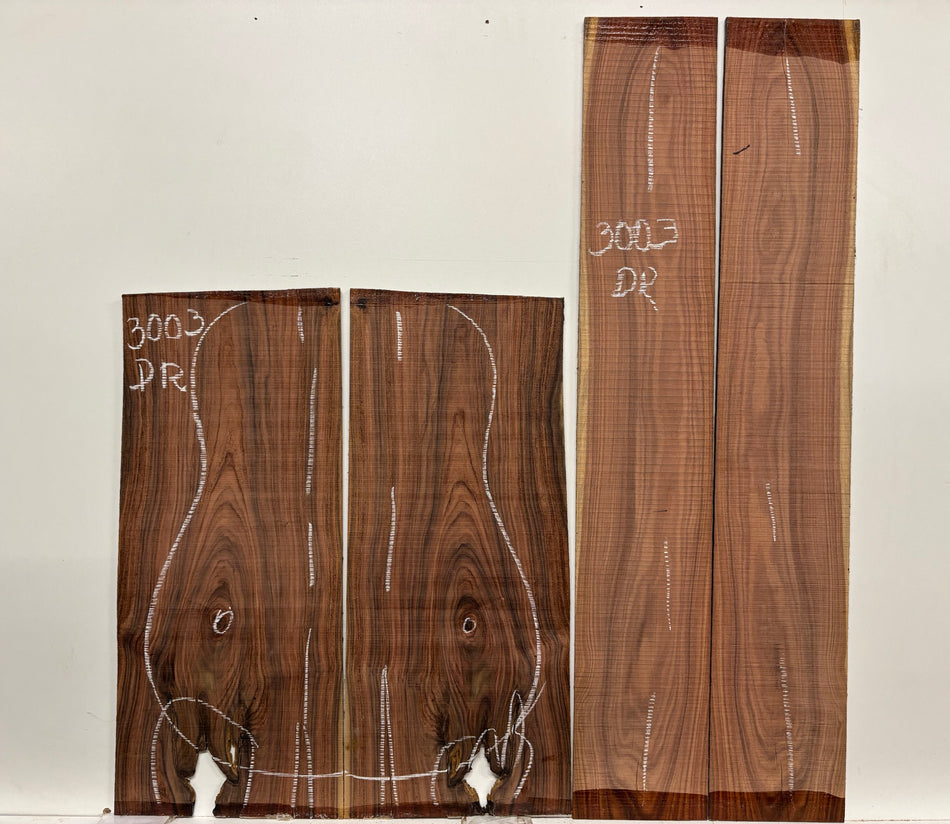 Pau Ferro Dreadnought Guitar Back and Side Defective Set #3003