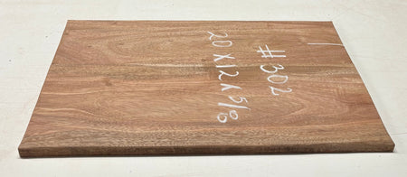 African Mahogany Wood Chopping/Cutting Board (2 Piece- Glued)- 20" x 12" x 5/8" #302 Exotic Wood Zone 