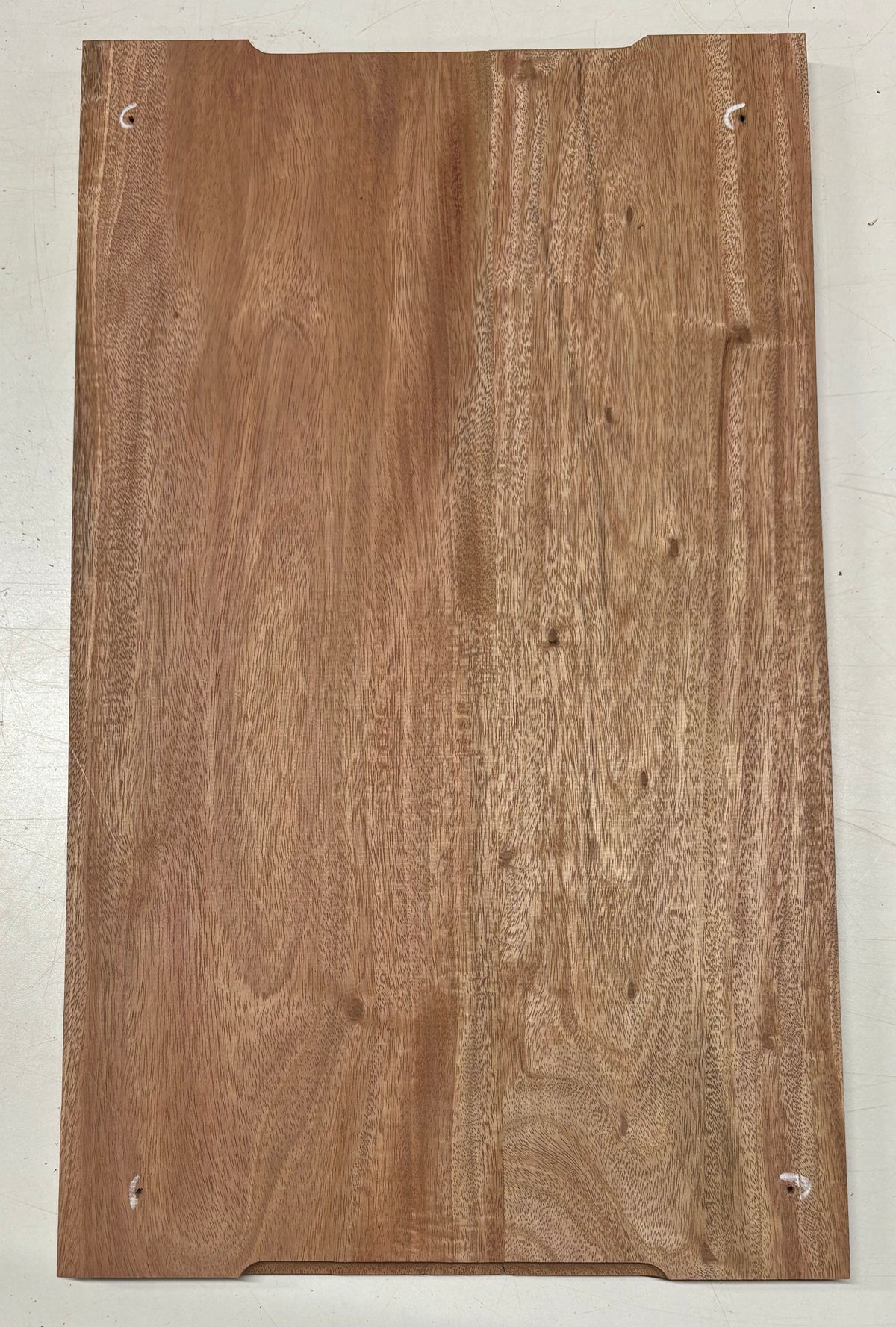 African Mahogany Wood Chopping/Cutting Board (2 Piece- Glued)- 20" x 12" x 5/8" #302 Exotic Wood Zone 