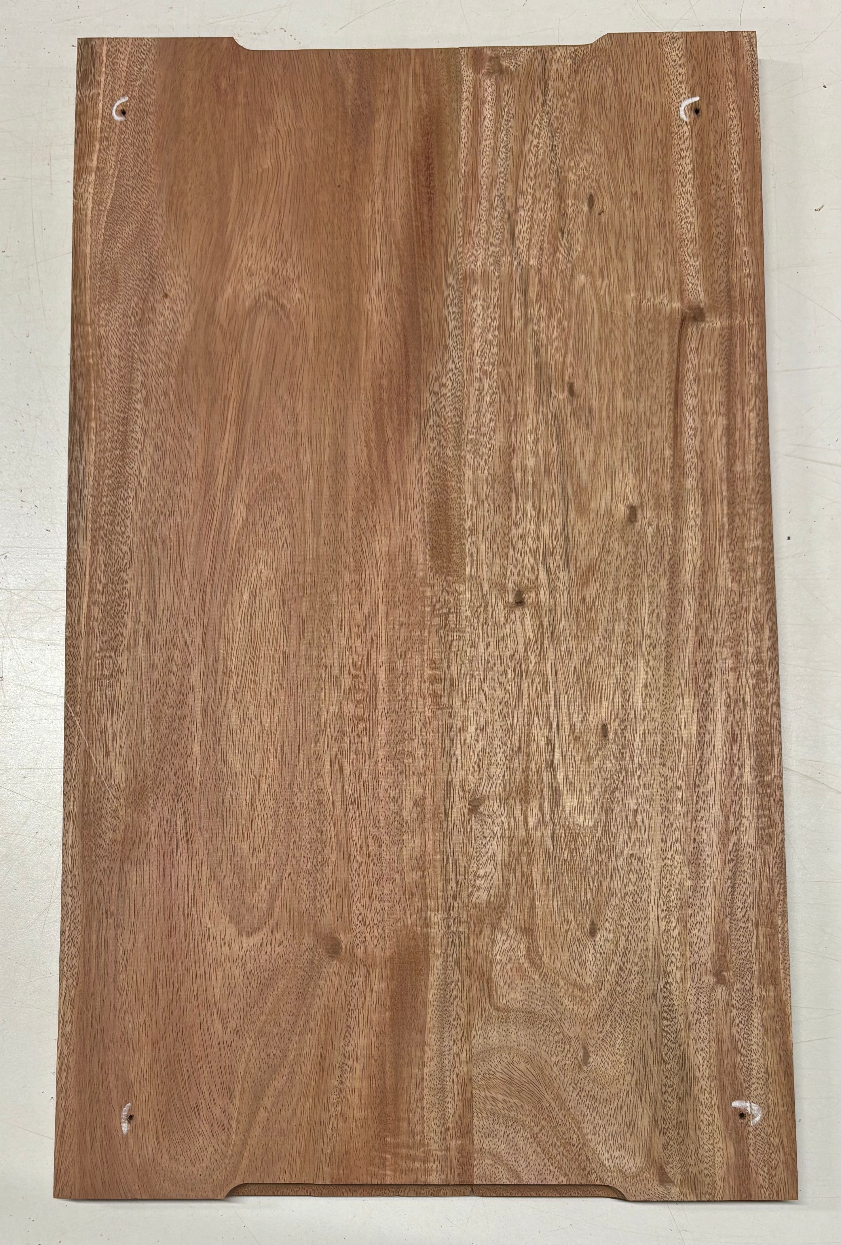 African Mahogany Wood Chopping/Cutting Board (2 Piece- Glued)- 20" x 12" x 5/8" #302 Exotic Wood Zone 