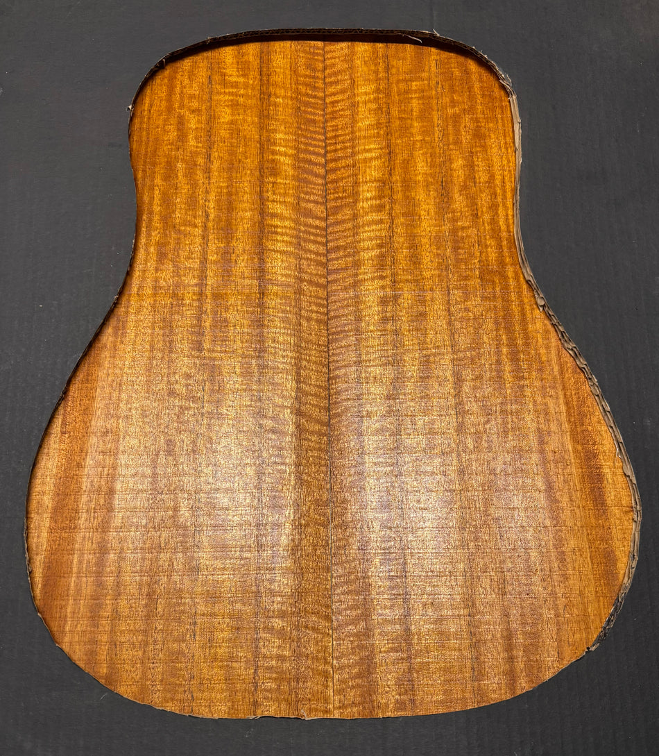 Flame Genuine Mahogany Dreadnought Guitar Back Set #4168