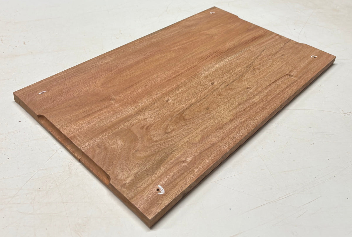 African Mahogany Wood Chopping/Cutting Board (2 Piece- Glued)- 20" x 12" x 5/8" #302 Exotic Wood Zone 