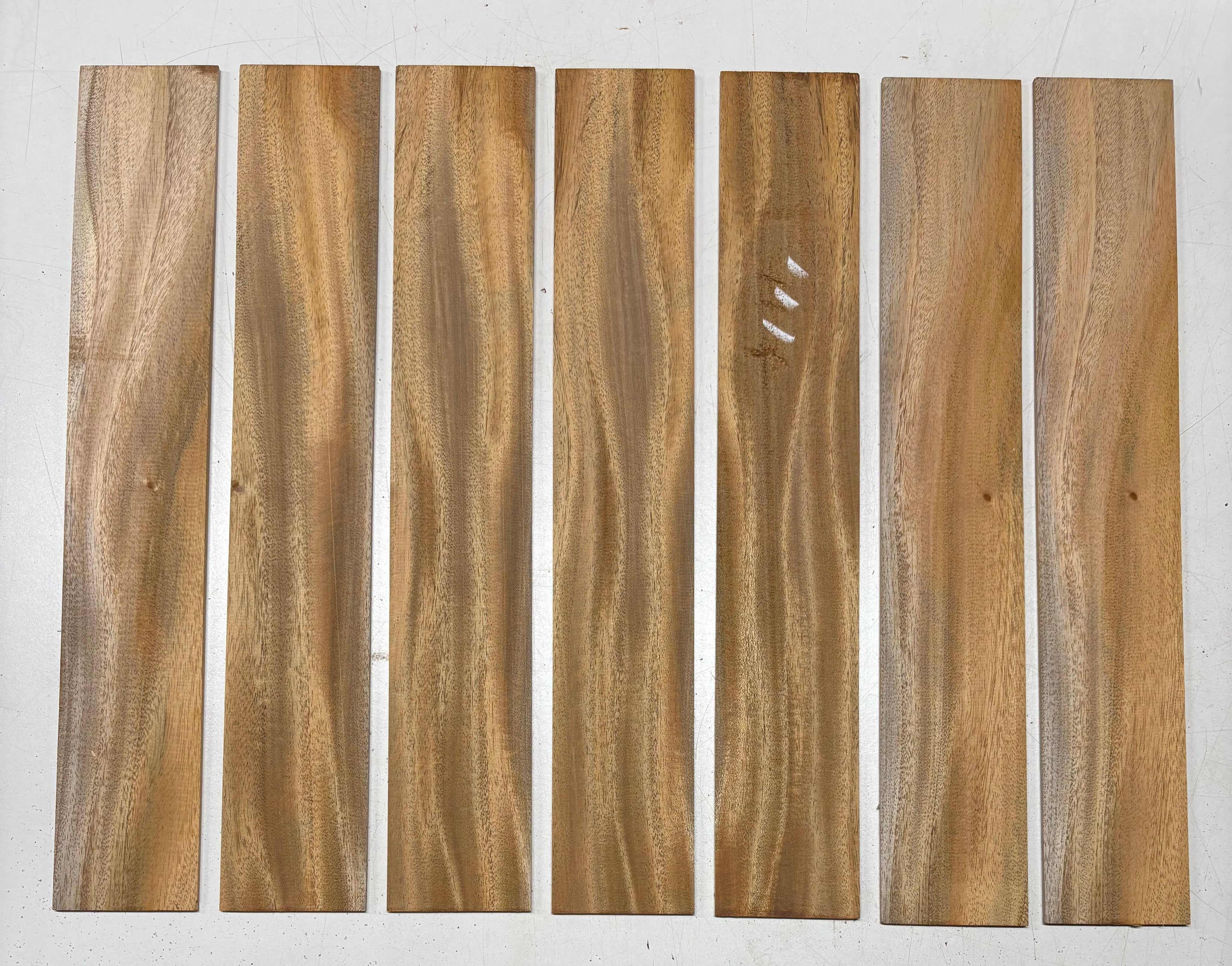 7 Pcs, Mahogany Thin Stock Lumber 18"x 3"x 1/8"#8210 - Exotic Wood Zone