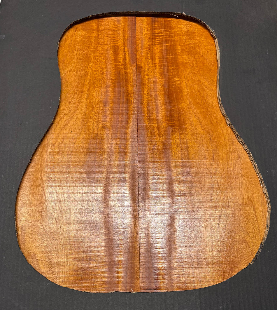 Flame Genuine Mahogany Dreadnought Guitar Back Set #4169