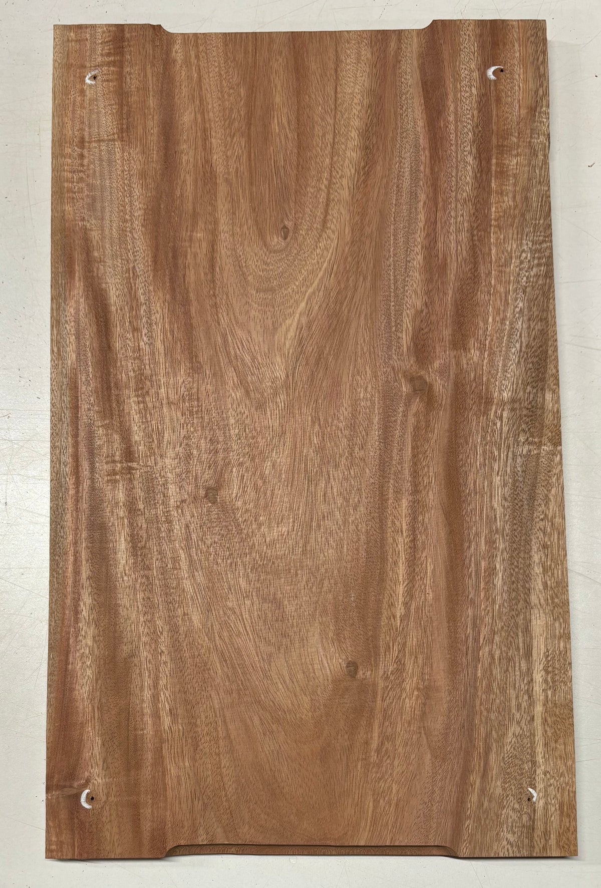 African Mahogany Wood Chopping/Cutting Board (Single Piece)- 20" x 12" x 5/8" #303 - Exotic Wood Zone