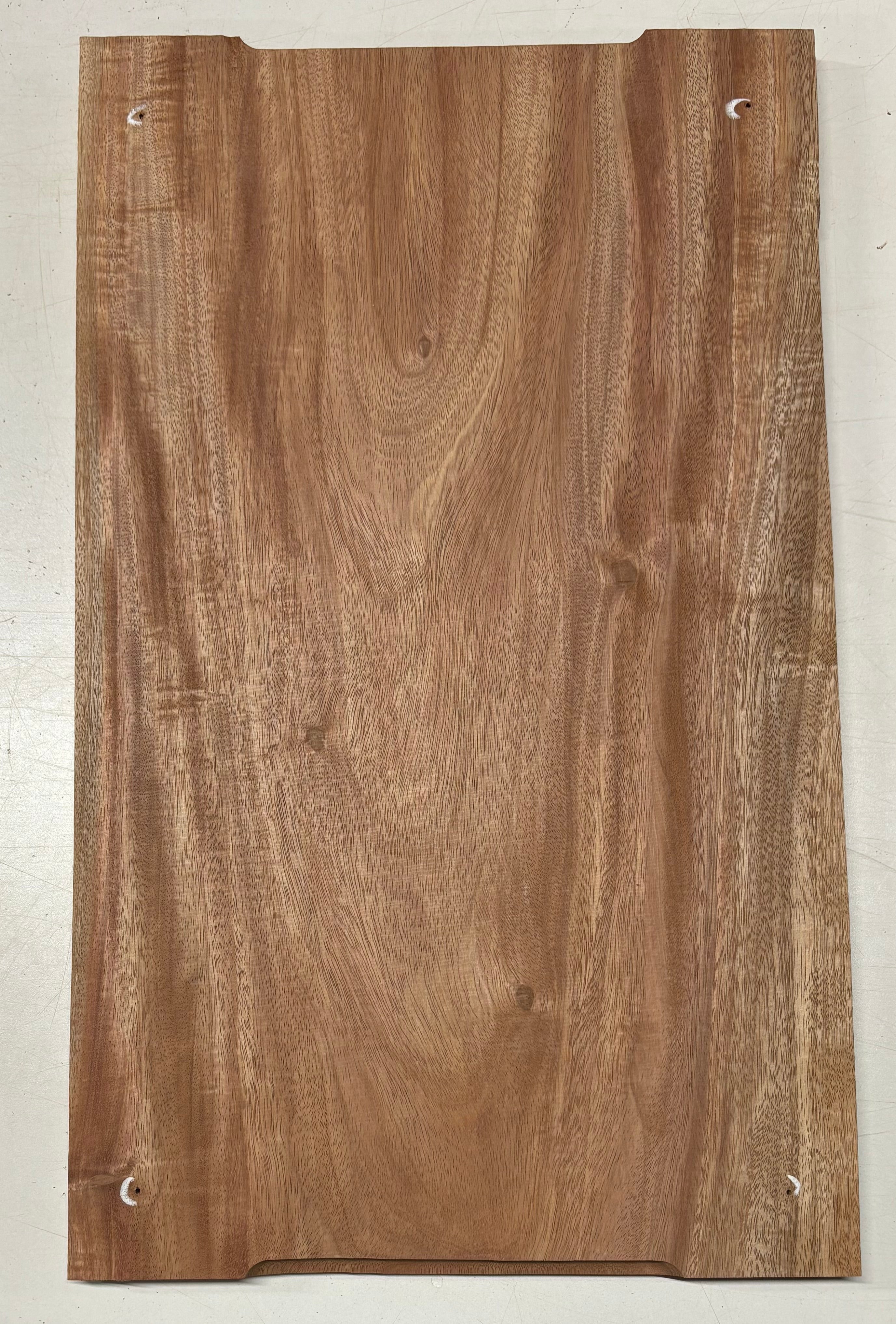 African Mahogany Wood Chopping/Cutting Board (Single Piece)- 20" x 12" x 5/8" #303 - Exotic Wood Zone