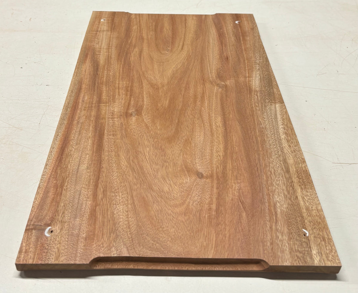 African Mahogany Wood Chopping/Cutting Board (Single Piece)- 20" x 12" x 5/8" #303 - Exotic Wood Zone