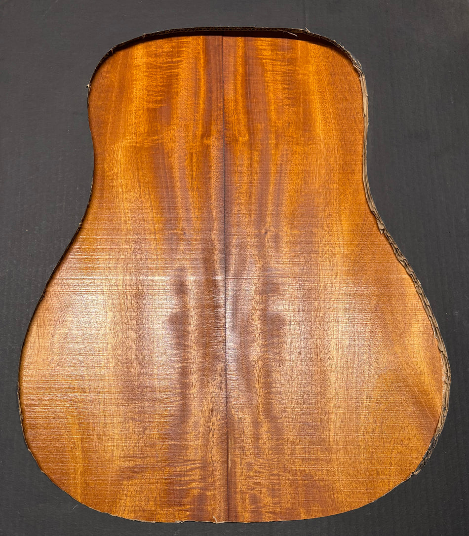 Flame Genuine Mahogany Dreadnought Guitar Back Set #4170