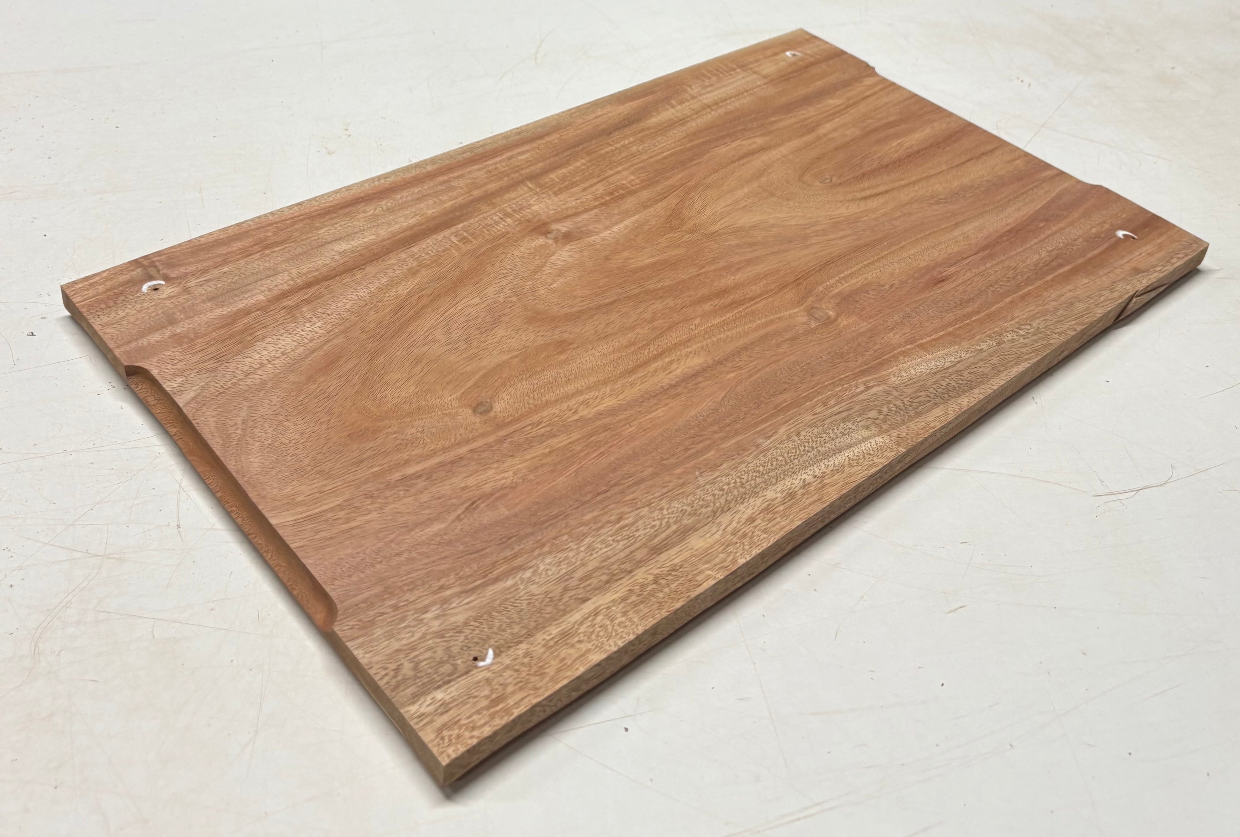African Mahogany Wood Chopping/Cutting Board (Single Piece)- 20" x 12" x 5/8" #303 - Exotic Wood Zone