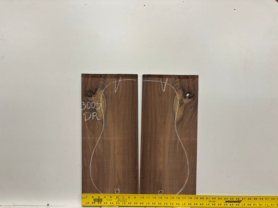 Pau Ferro Dreadnought Guitar Back and Side Defective Set #3005