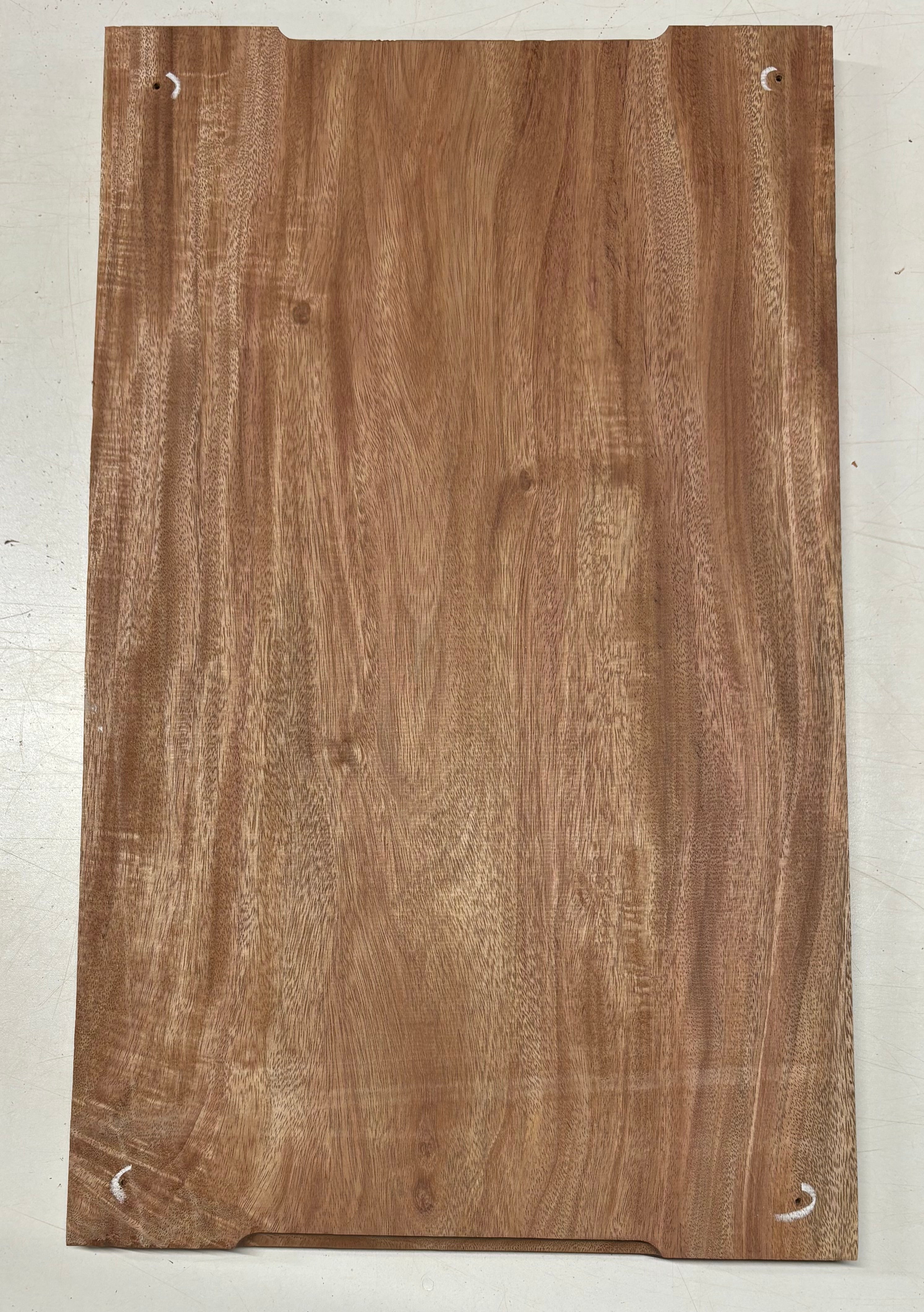 African Mahogany Wood Chopping/Cutting Board (Single Piece)- 20" x 12" x 5/8" #304 - Exotic Wood Zone