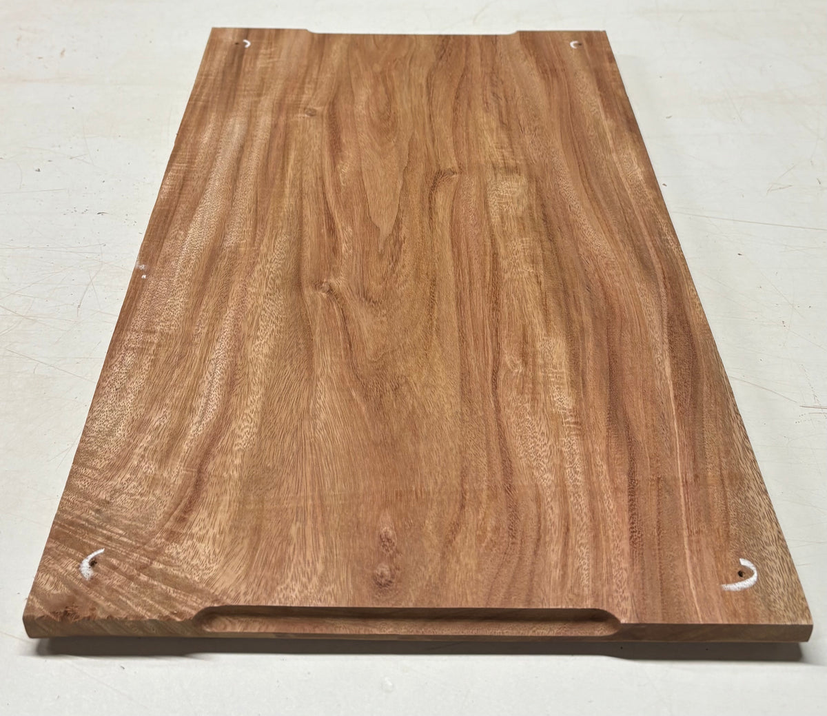 African Mahogany Wood Chopping/Cutting Board (Single Piece)- 20" x 12" x 5/8" #304 - Exotic Wood Zone