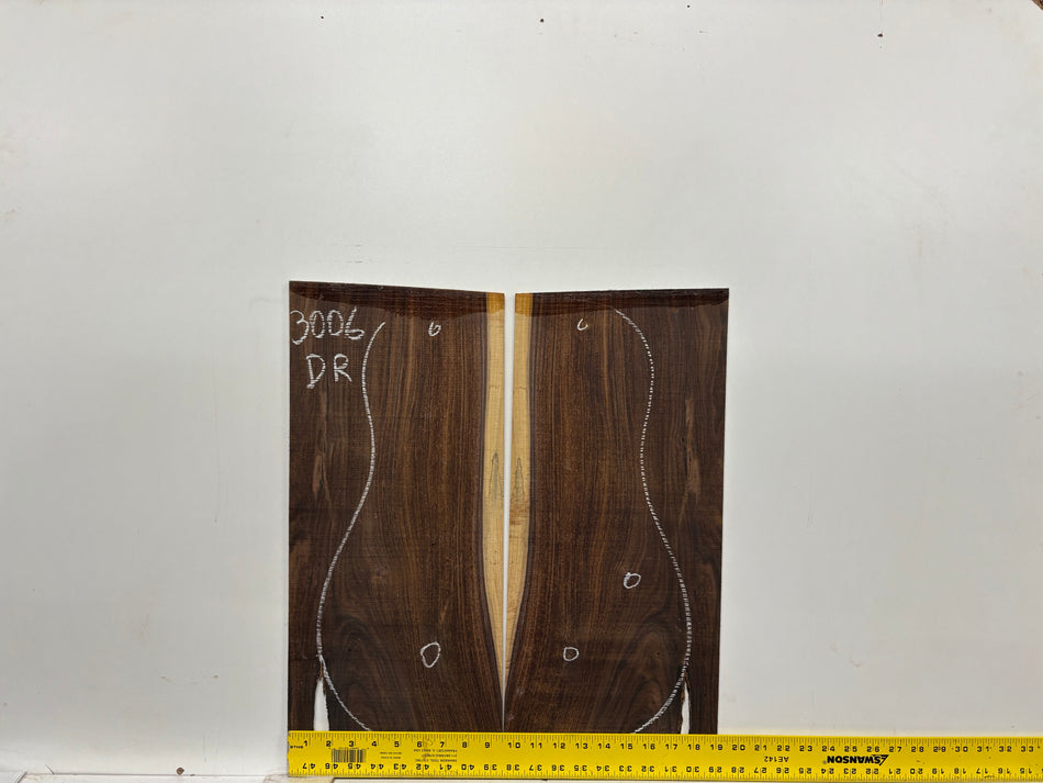 Pau Ferro Dreadnought Guitar Back and Side Defective Set #3006