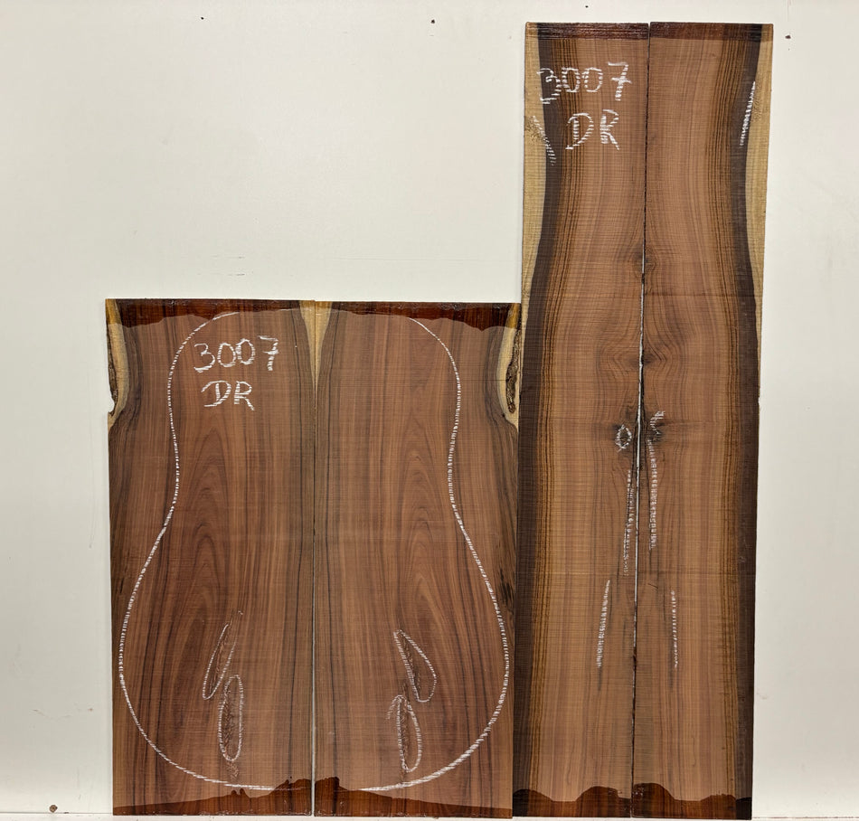 Pau Ferro Dreadnought Guitar Back and Side Defective Set #3007