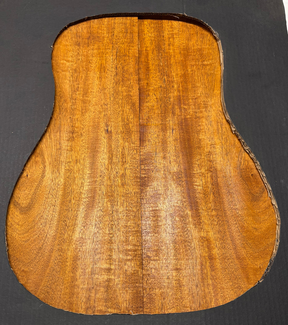 Flame Genuine Mahogany Dreadnought Guitar Back Set #4173