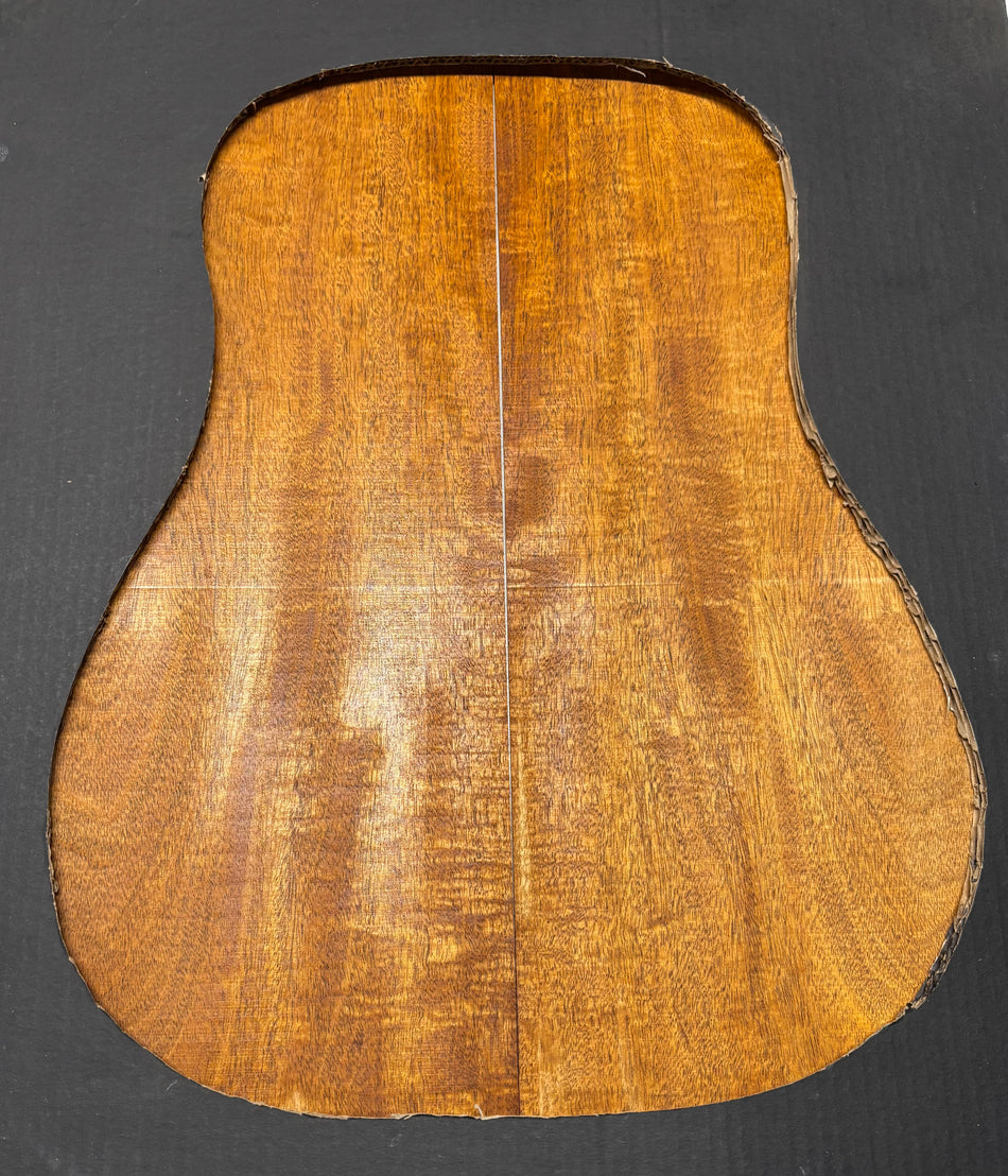Flame Genuine Mahogany Dreadnought Guitar Back Set #4174